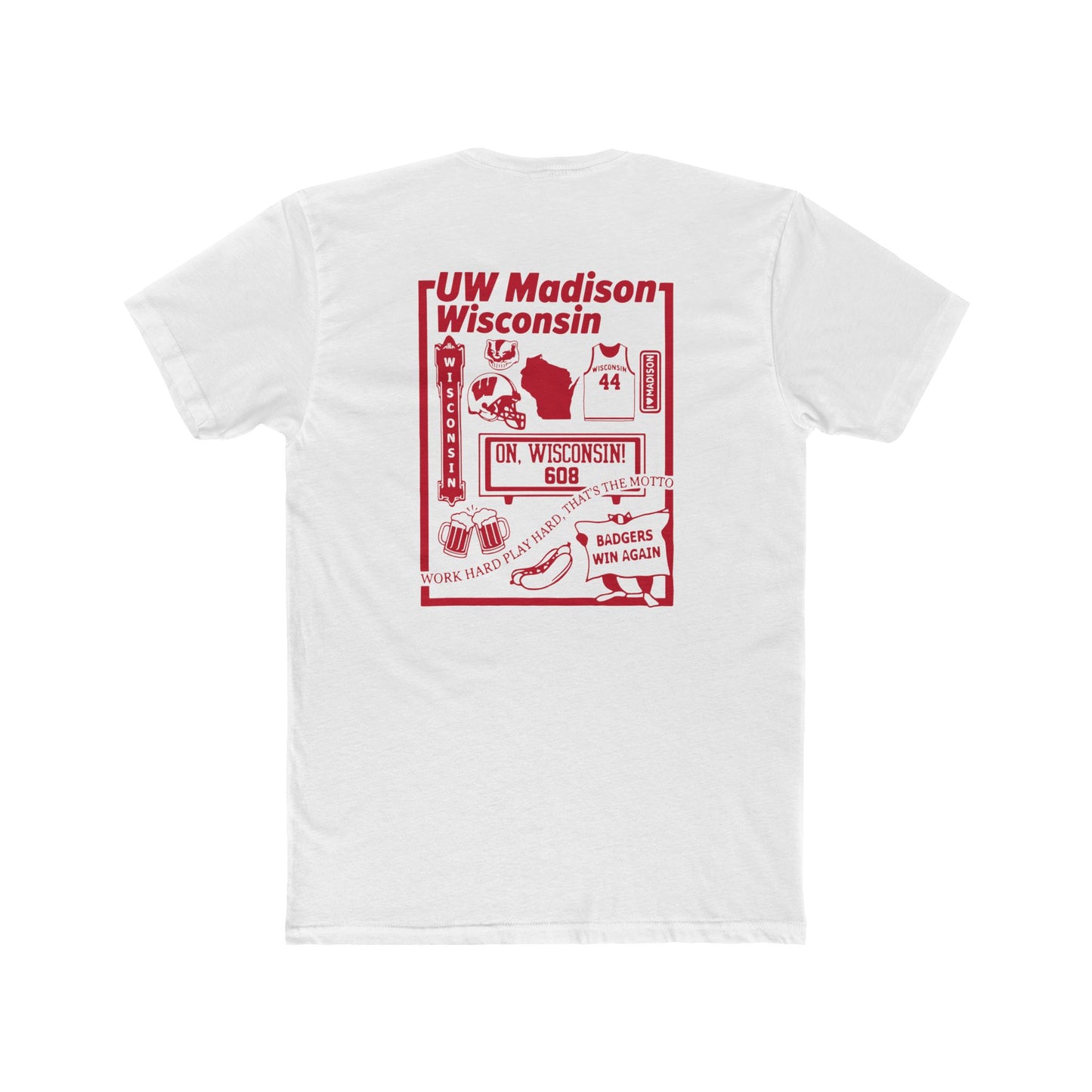ToOrder Wisconsin Badgers Icon Tee — Gildan Softstyle
