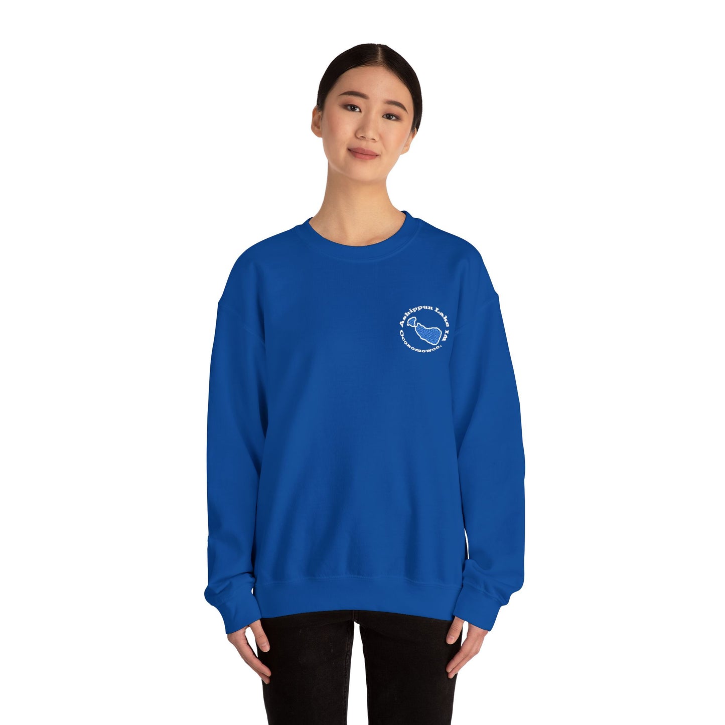 Ashippun Lake Embroidered Crewneck