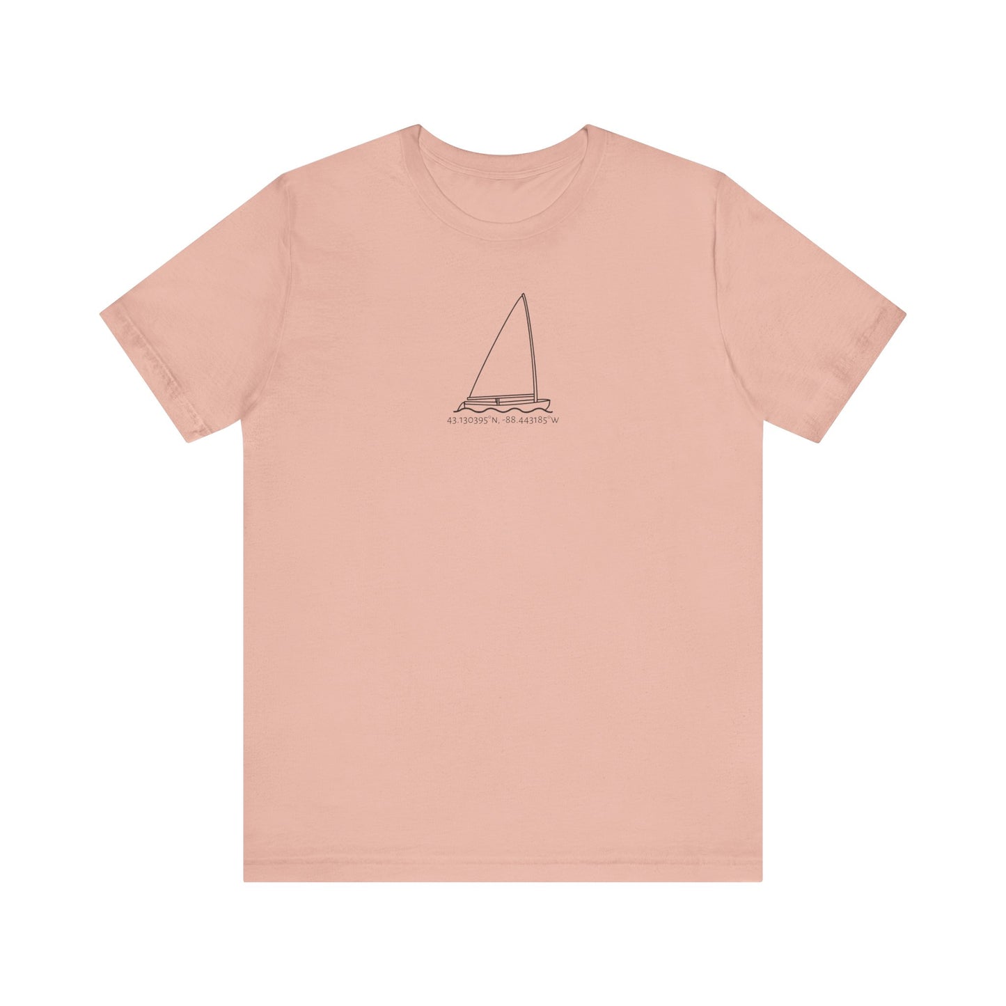 Sailboat Finn Model Type Unisex Lightweight Short Sleeve Tee