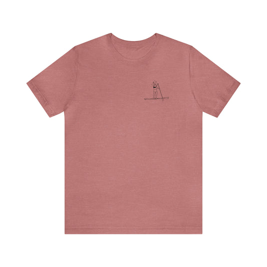 Paddle Board Female - Park Lake Unisex Lightweight Short Sleeve Tee