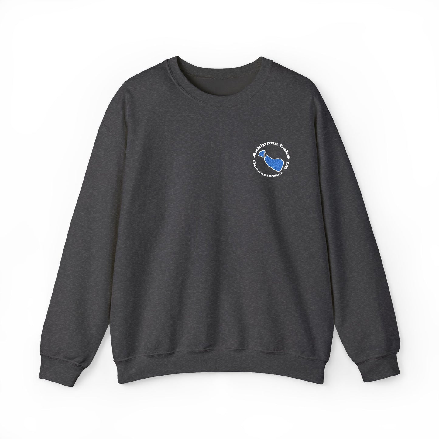 Ashippun Lake Embroidered Crewneck