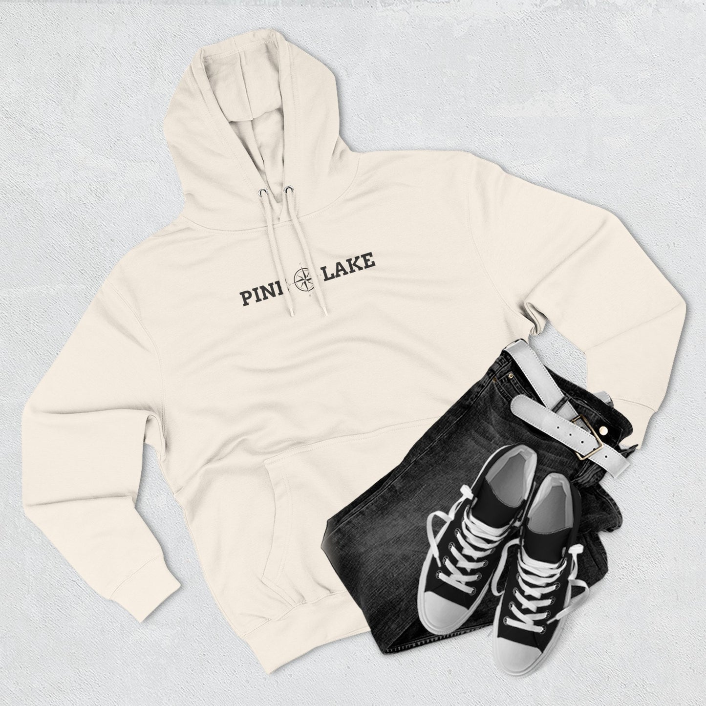 Three Panel Fleece Hoodie - Lane Seven