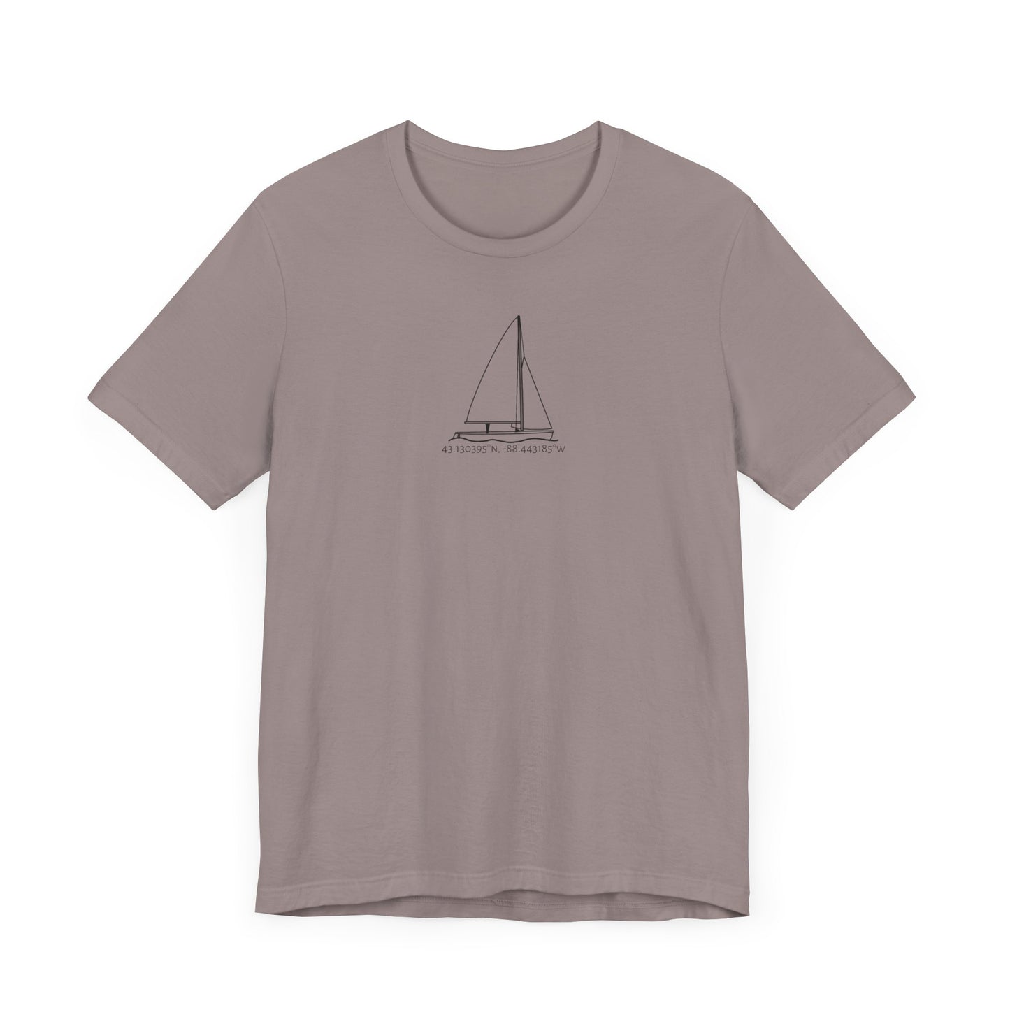 Sailboat 470 Model Type Unisex Lightweight Short Sleeve Tee