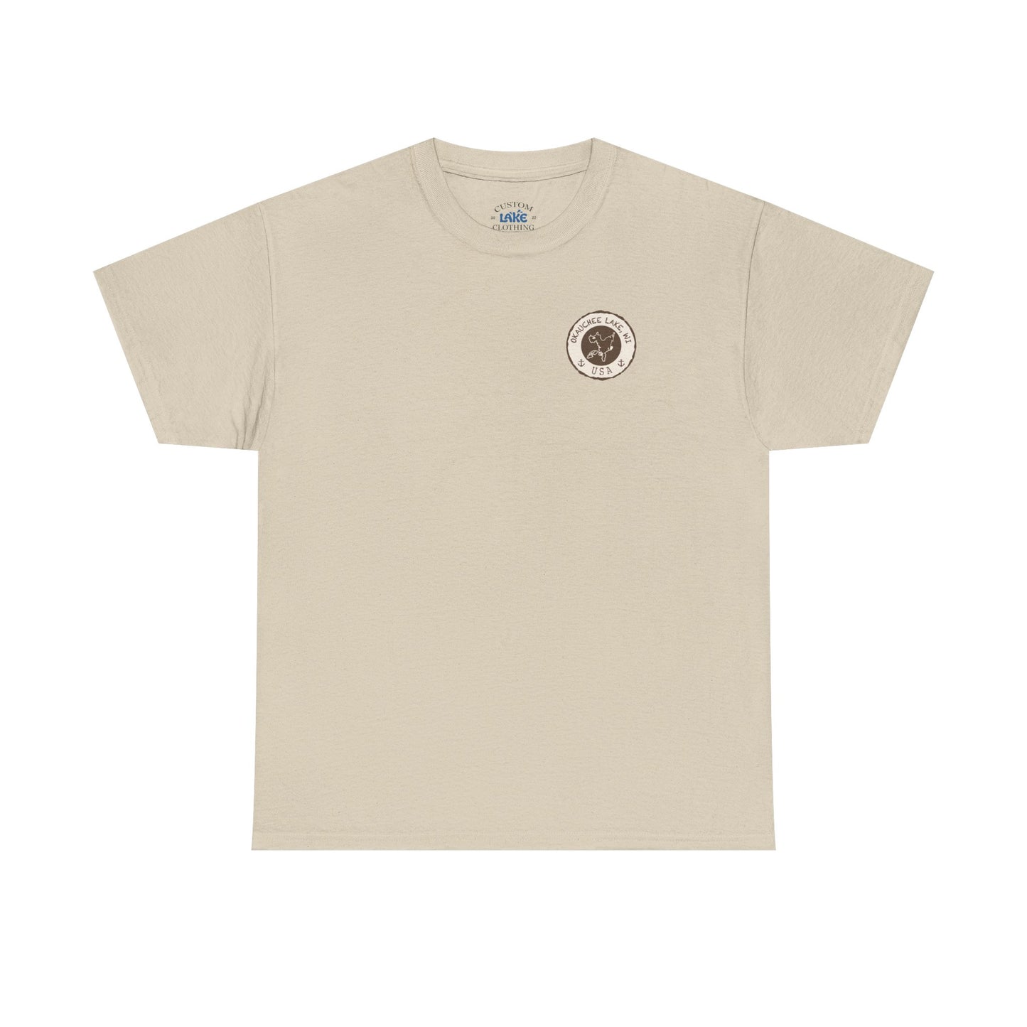 Okauchee Lake Unisex Heavy Tee - Vintage Postmark Style