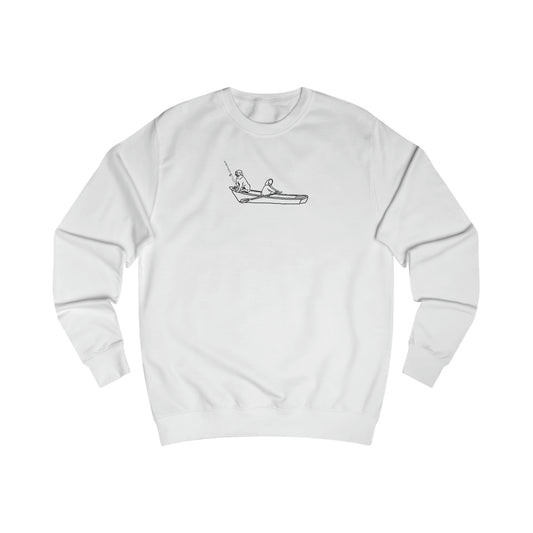 Dog Row Boat Fishing - Men's Crewneck