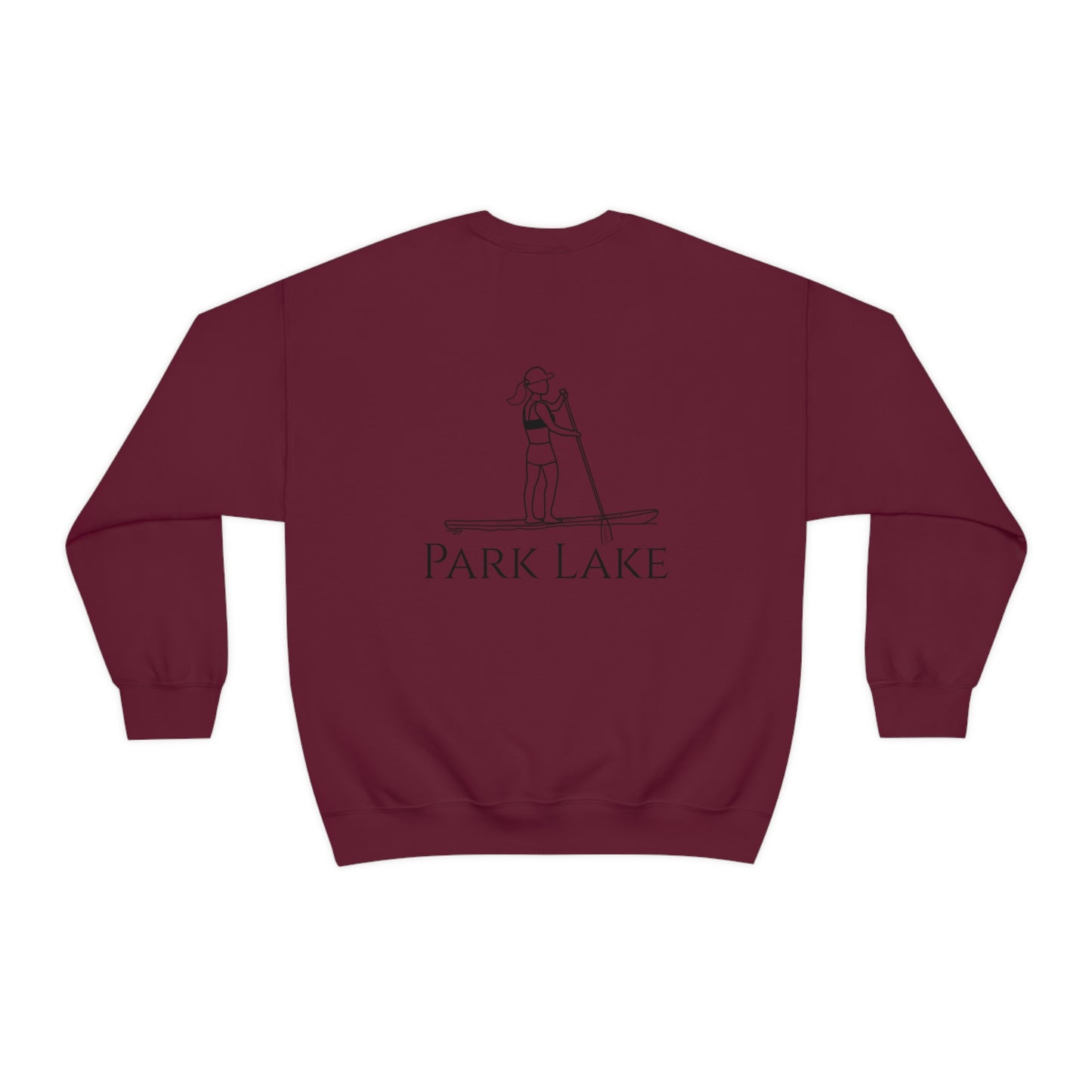 Paddle Board Girl - Park Lake Unisex Heavy Blend™ Crewneck Sweatshirt