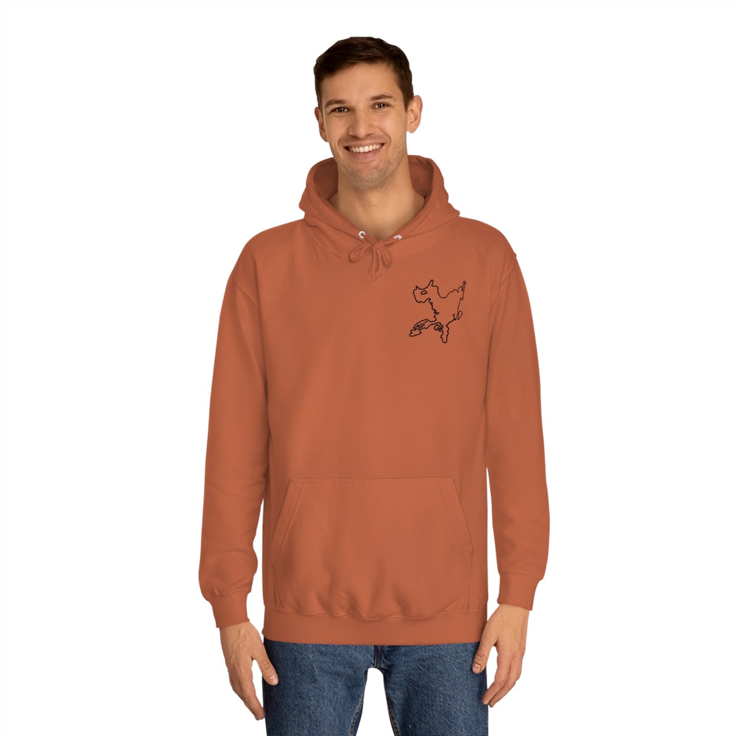 G21 Boat With Dogs Back - Okauchee Lake Unisex Hoodie Medium Weight