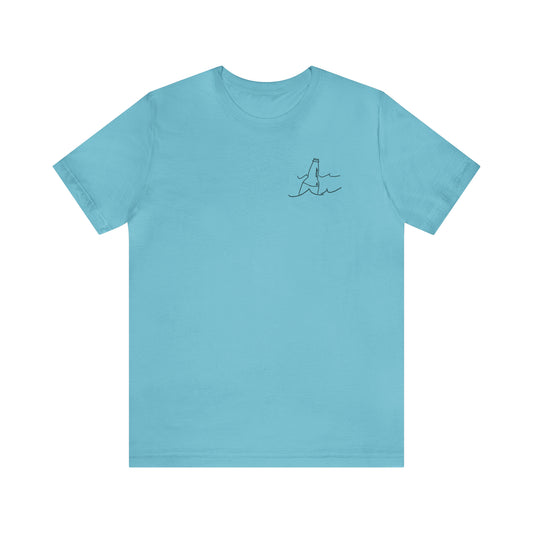 Okauchee Lake, Bottle Patch - Unisex Lightweight Short Sleeve Tee