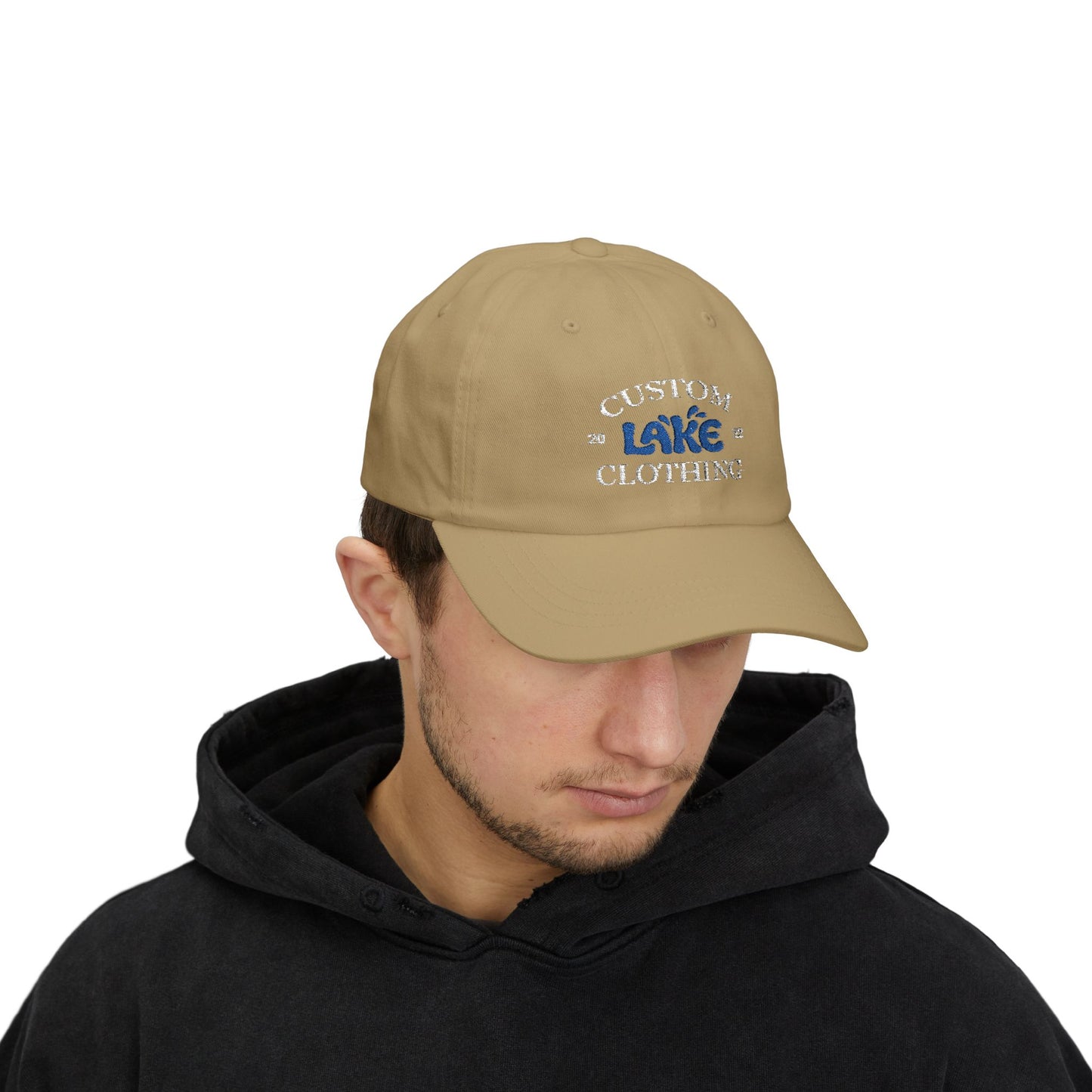 CLC Embroidered Classic Dad Cap (White Text)