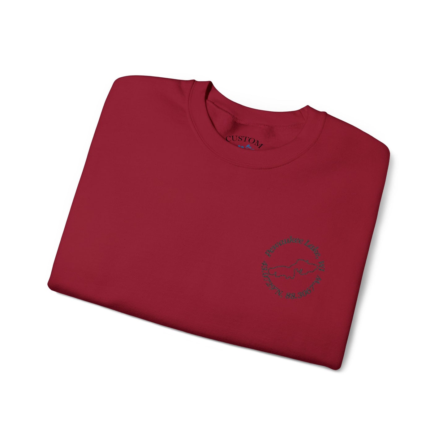 Pewaukee Lake Embroidered Crewneck Sweatshirt - Gildan