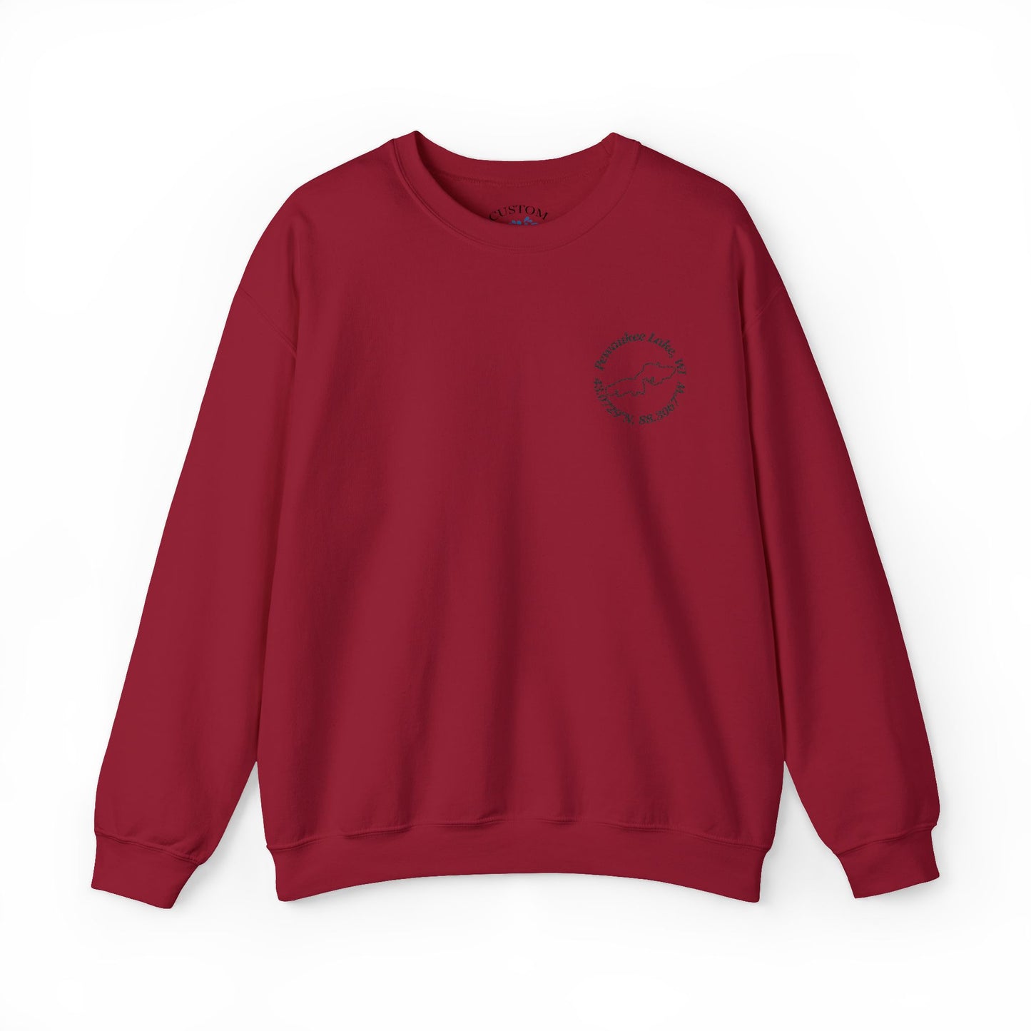 Pewaukee Lake Embroidered Crewneck Sweatshirt - Gildan