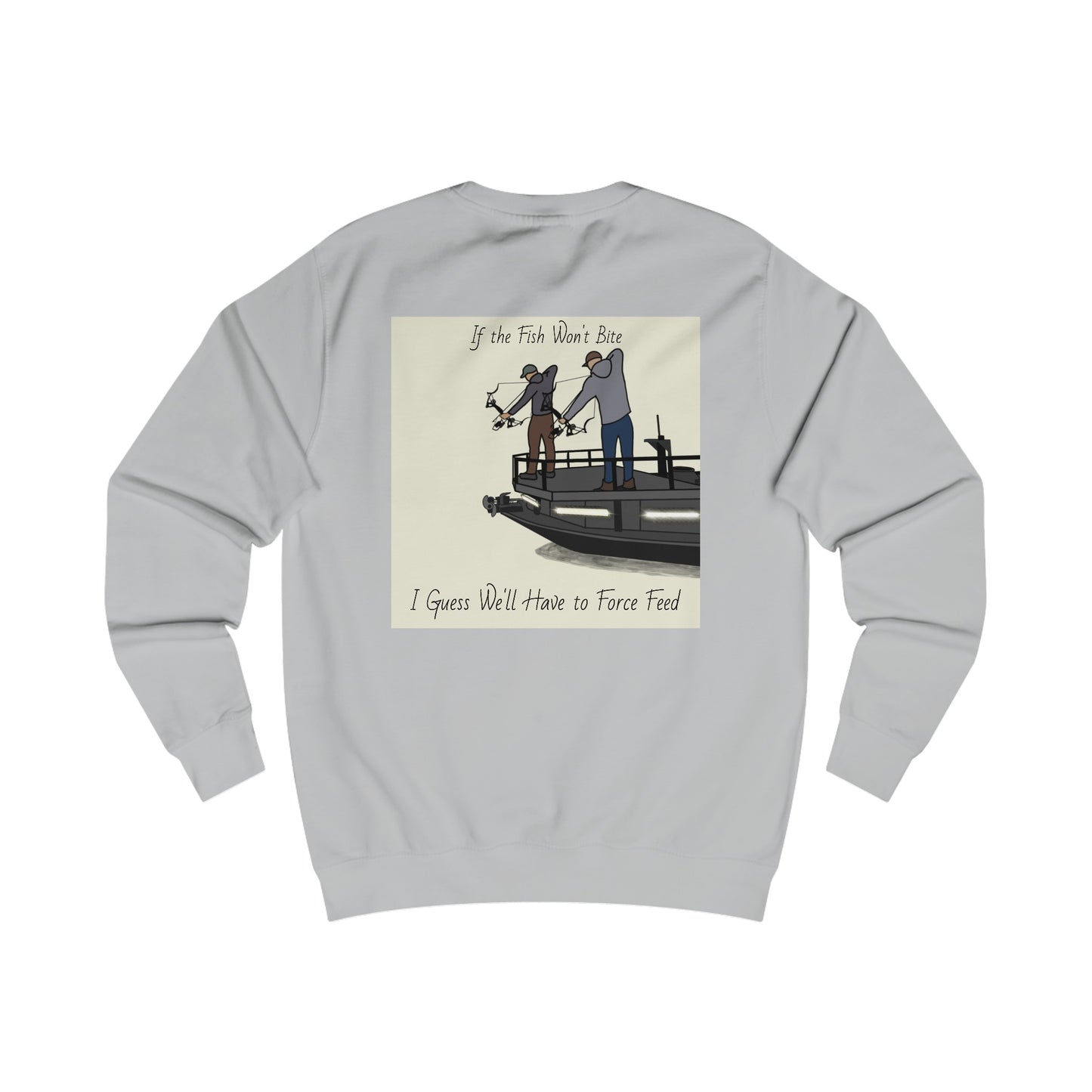 Bow fishing and Compass Rose Model - Men's Crewneck Sweatshirt