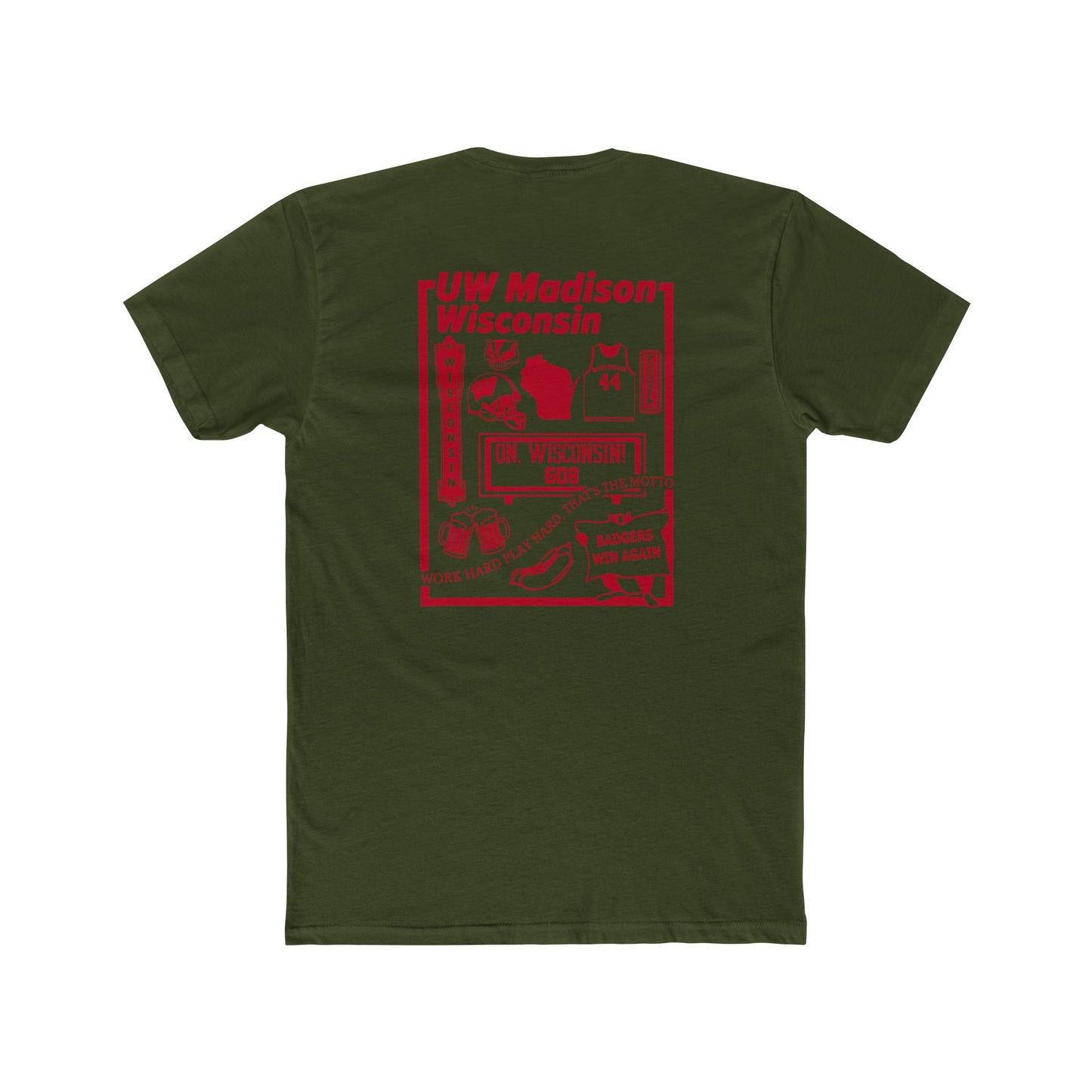 ToOrder Wisconsin Badgers Icon Tee — Gildan Softstyle