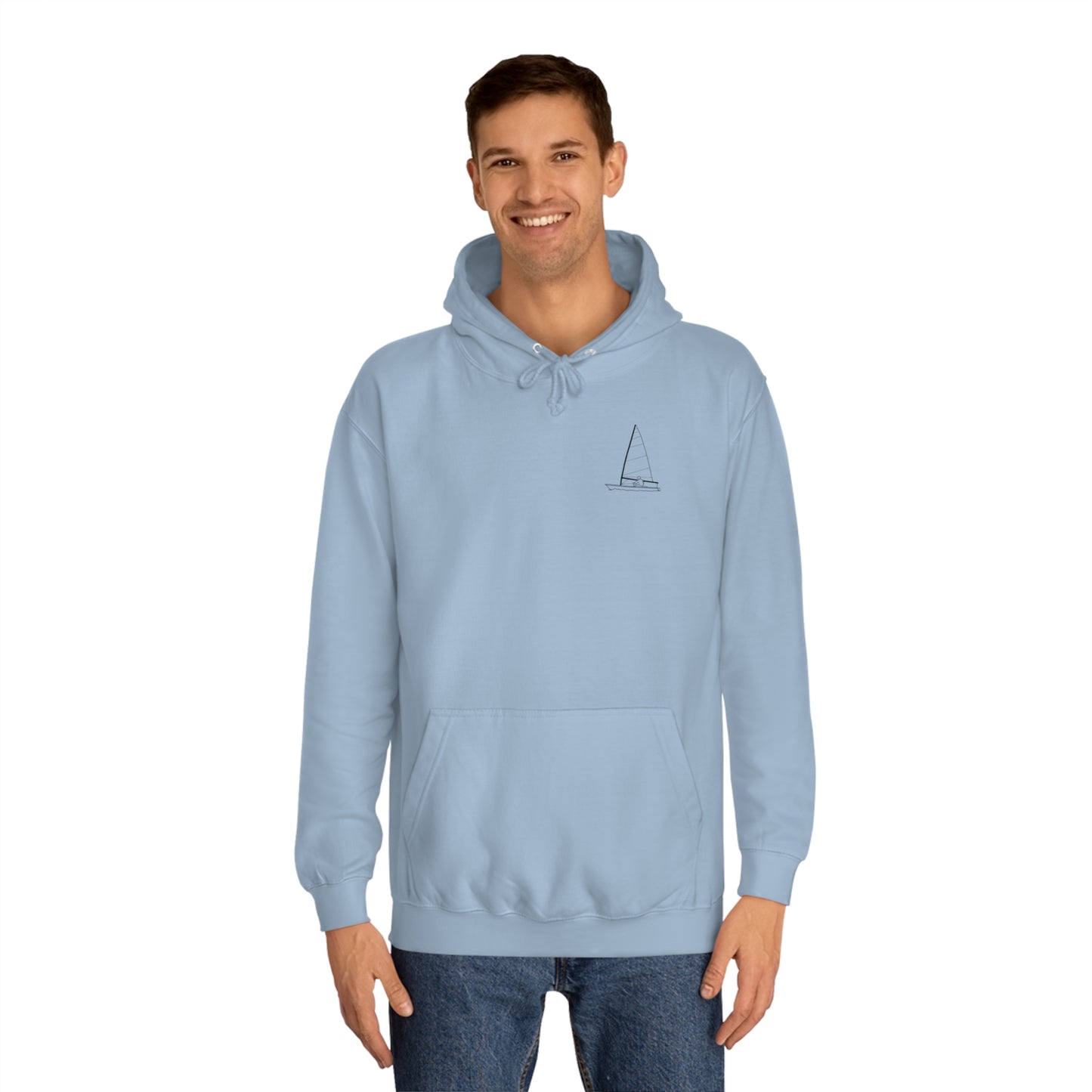 Sailboat Patch, LaBelle Yacht Club - Unisex Hoodie Medium Weight