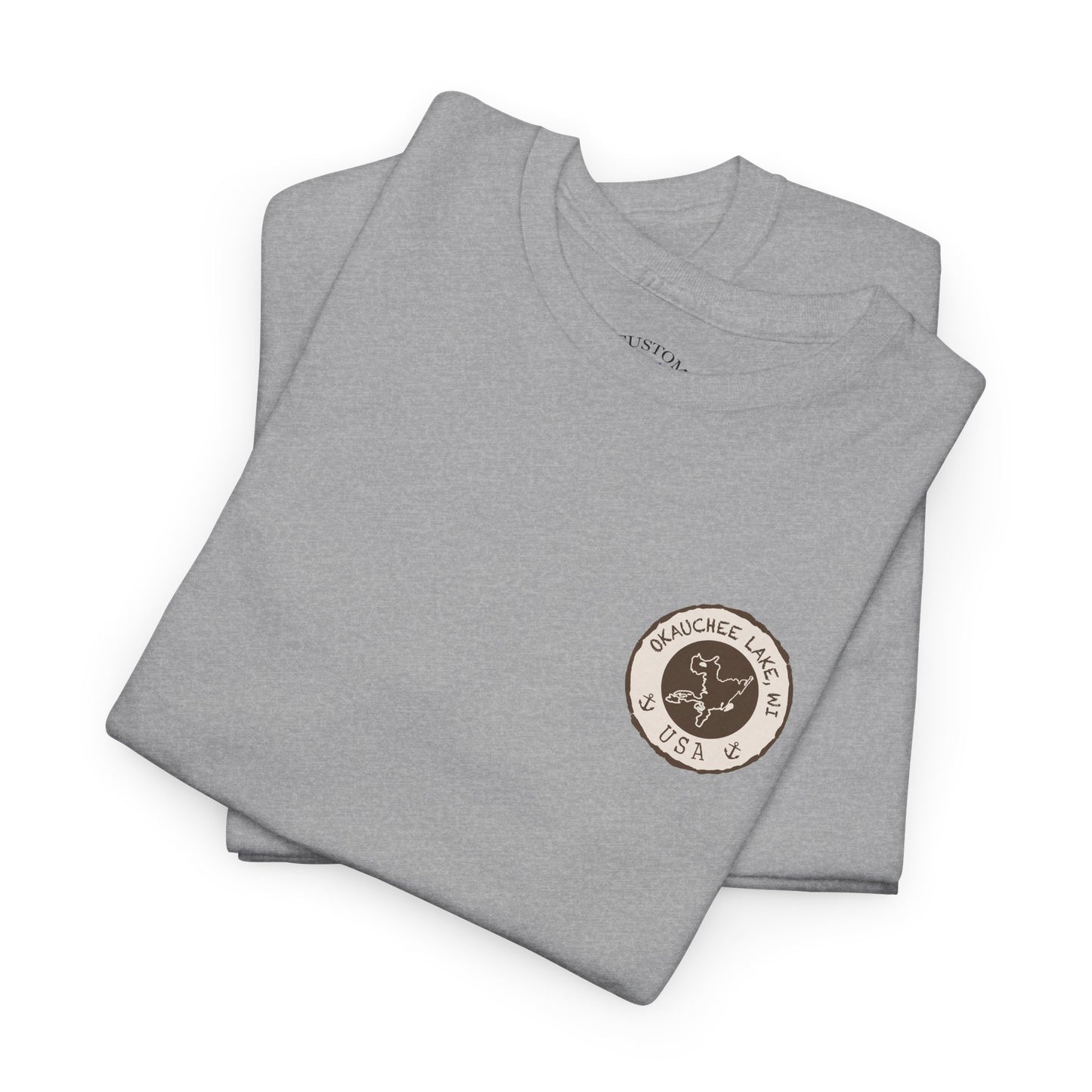 Okauchee Lake Unisex Heavy Tee - Vintage Postmark Style