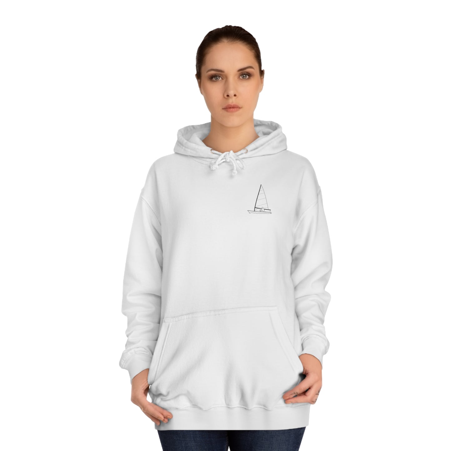 Sailboat Patch, LaBelle Yacht Club - Unisex Hoodie Medium Weight