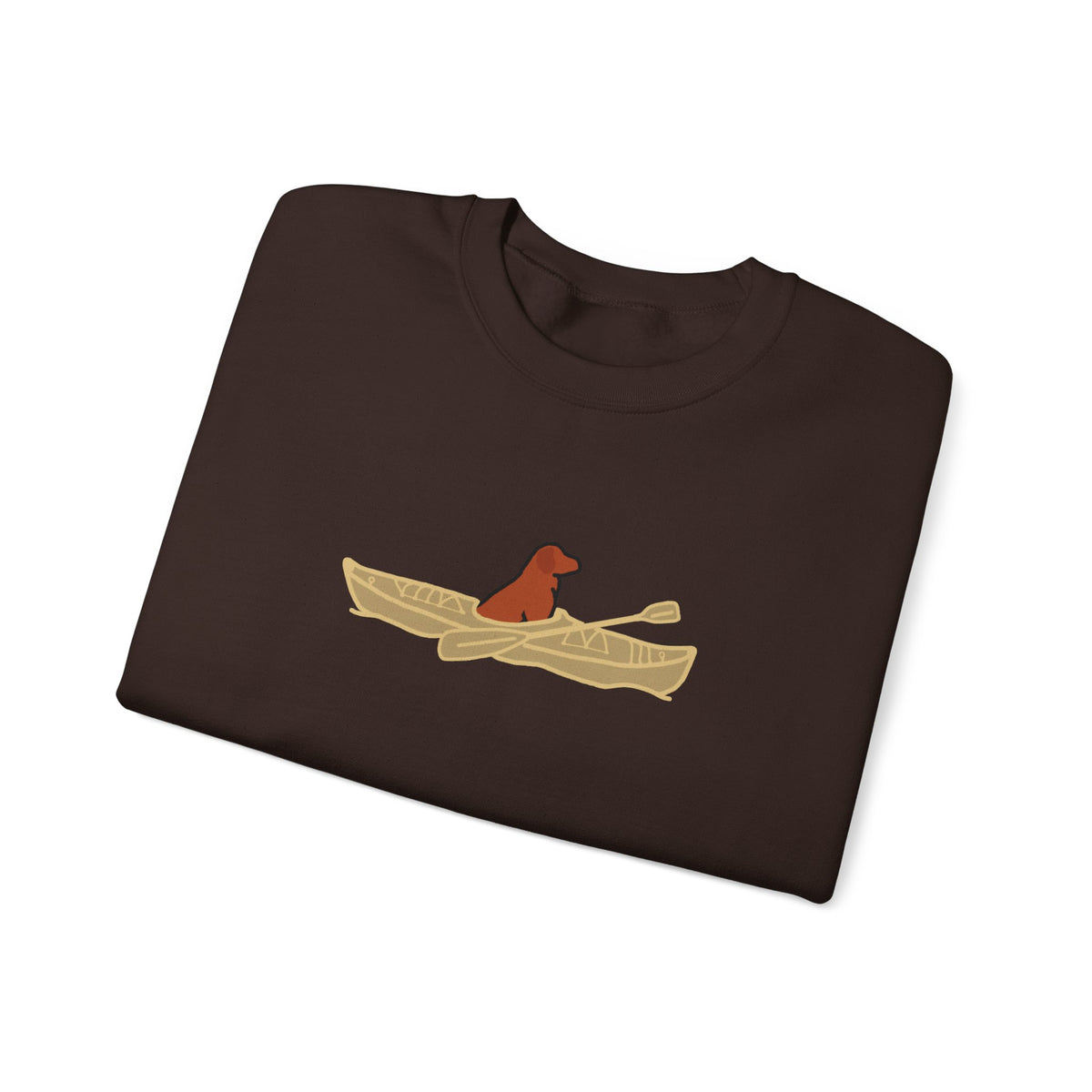 "Lucy the Lab" Kayak Dog Pewaukee Lake - Unisex Heavy Blend™ Crewneck Sweatshirt