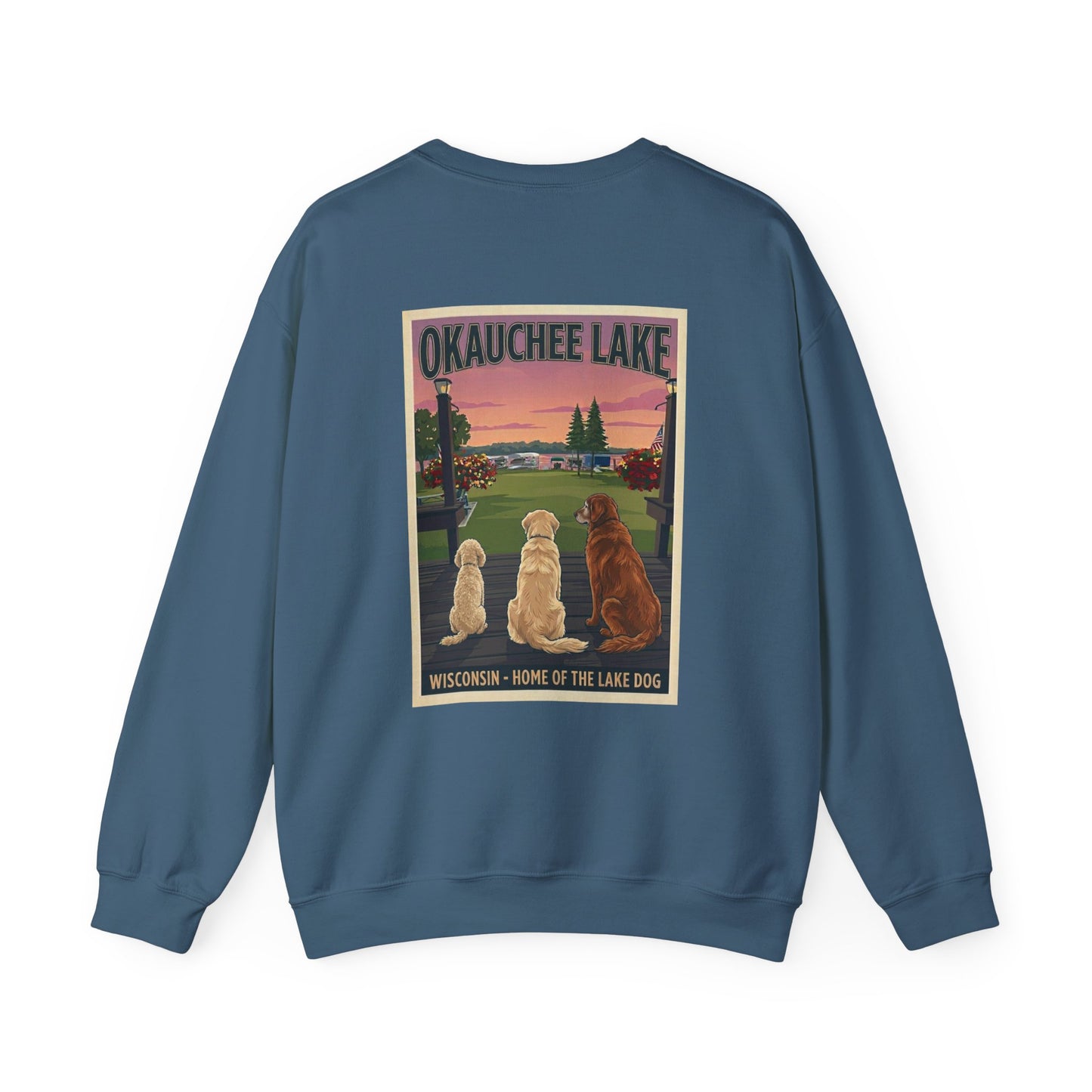 okauchee lake dogs - Unisex Heavy Blend™ Crewneck Sweatshirt