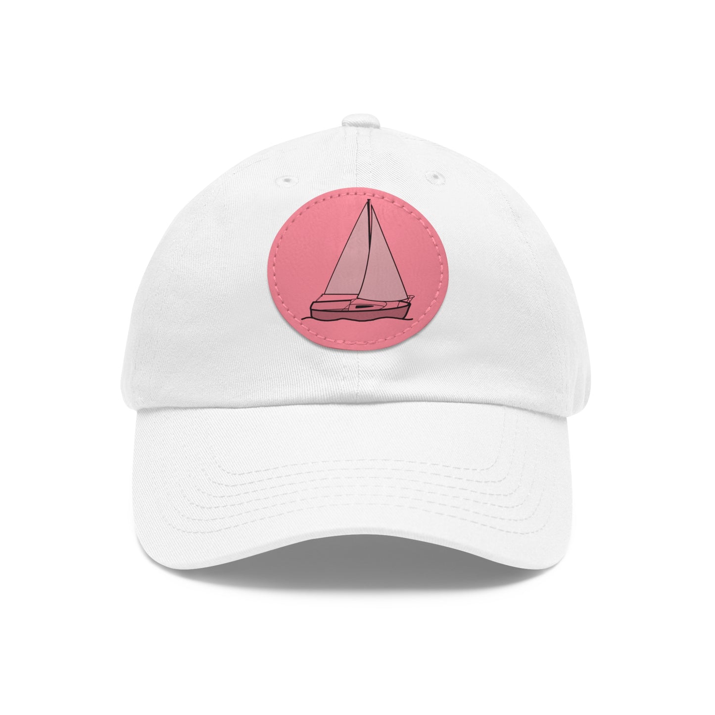 Sailboat Comfort model Hat with Leather Patch (Round)