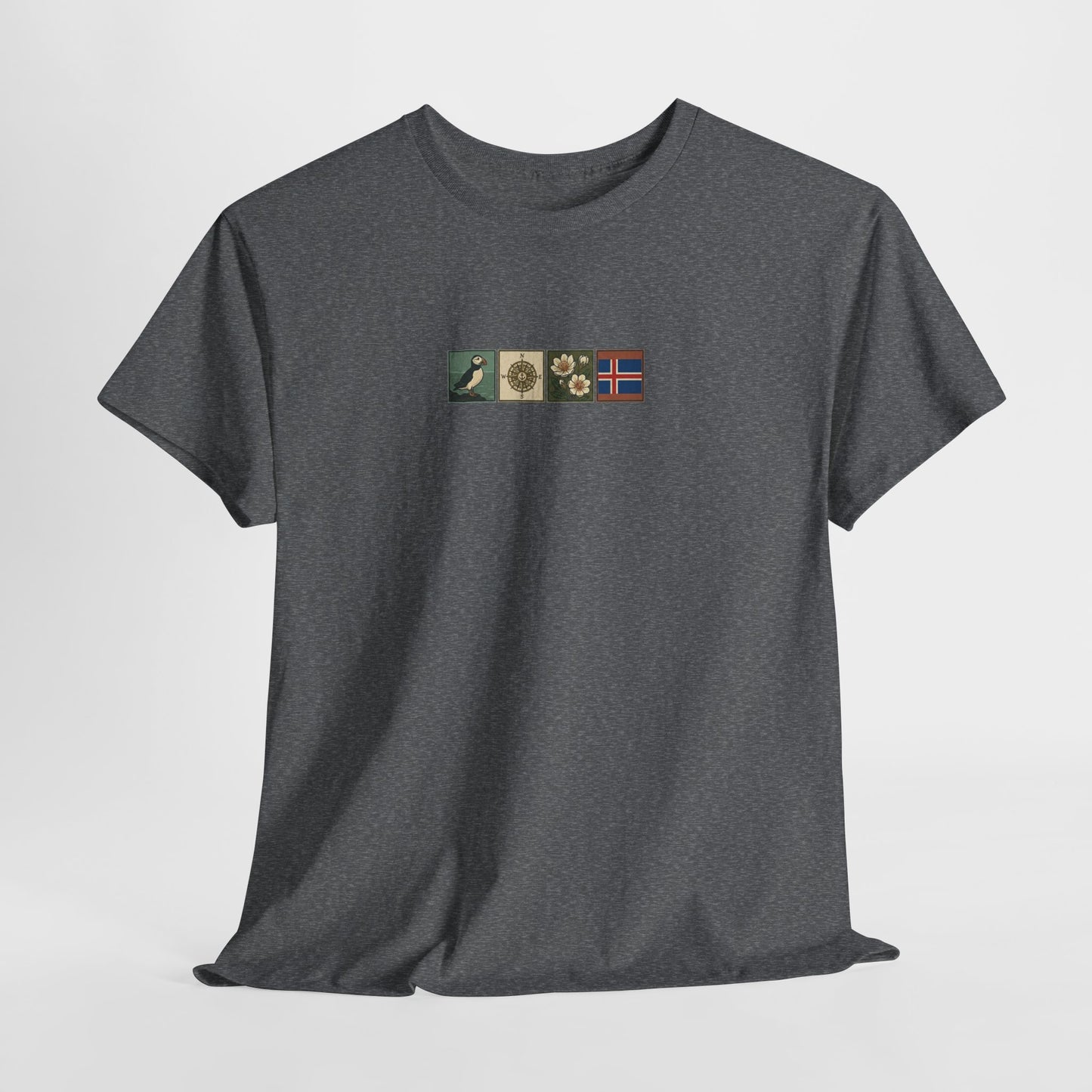 Iceland Vik - 4 panel front design - Unisex Heavy Cotton Tee