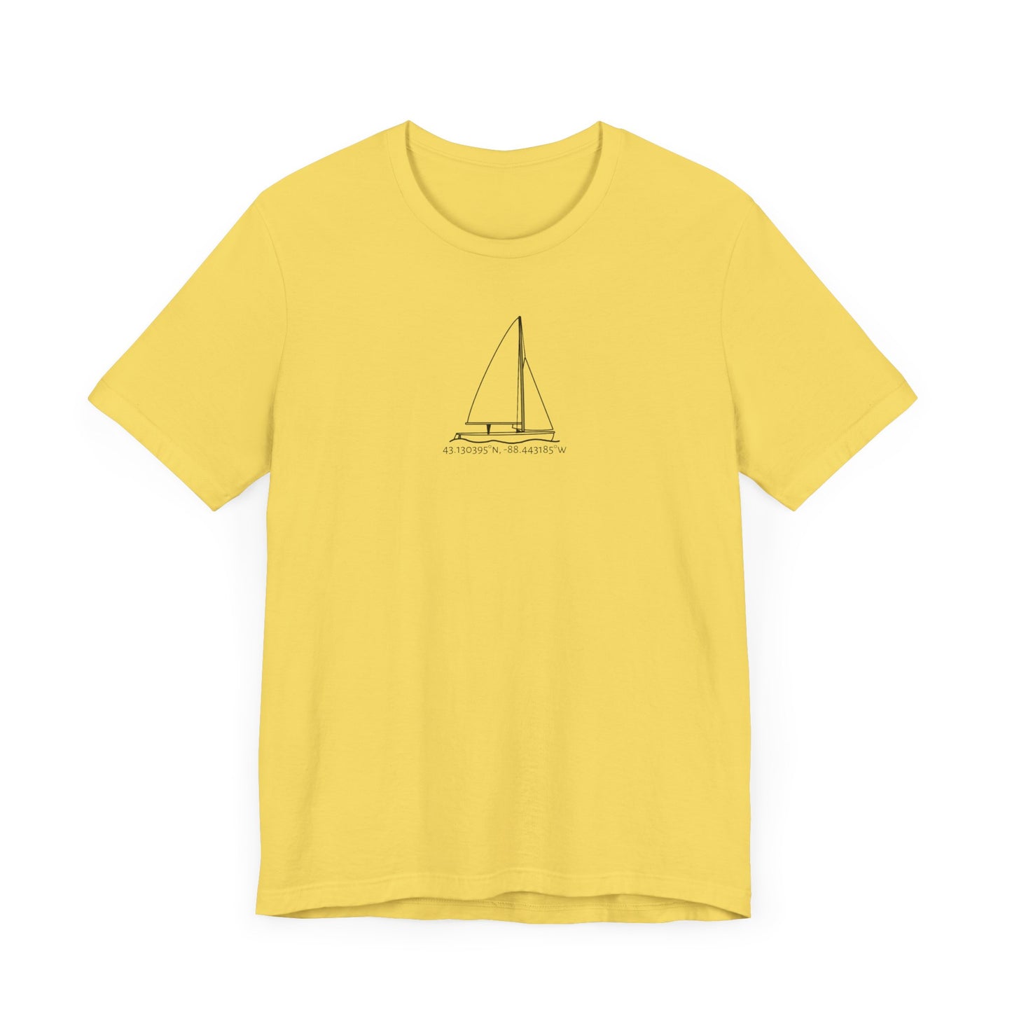 Sailboat 470 Model Type Unisex Lightweight Short Sleeve Tee