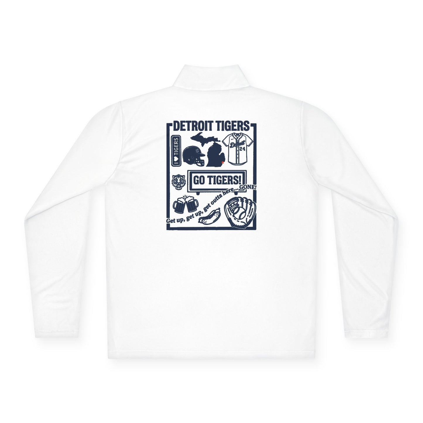 Detroit Tigers Lightweight Quarter-Zip Pullover