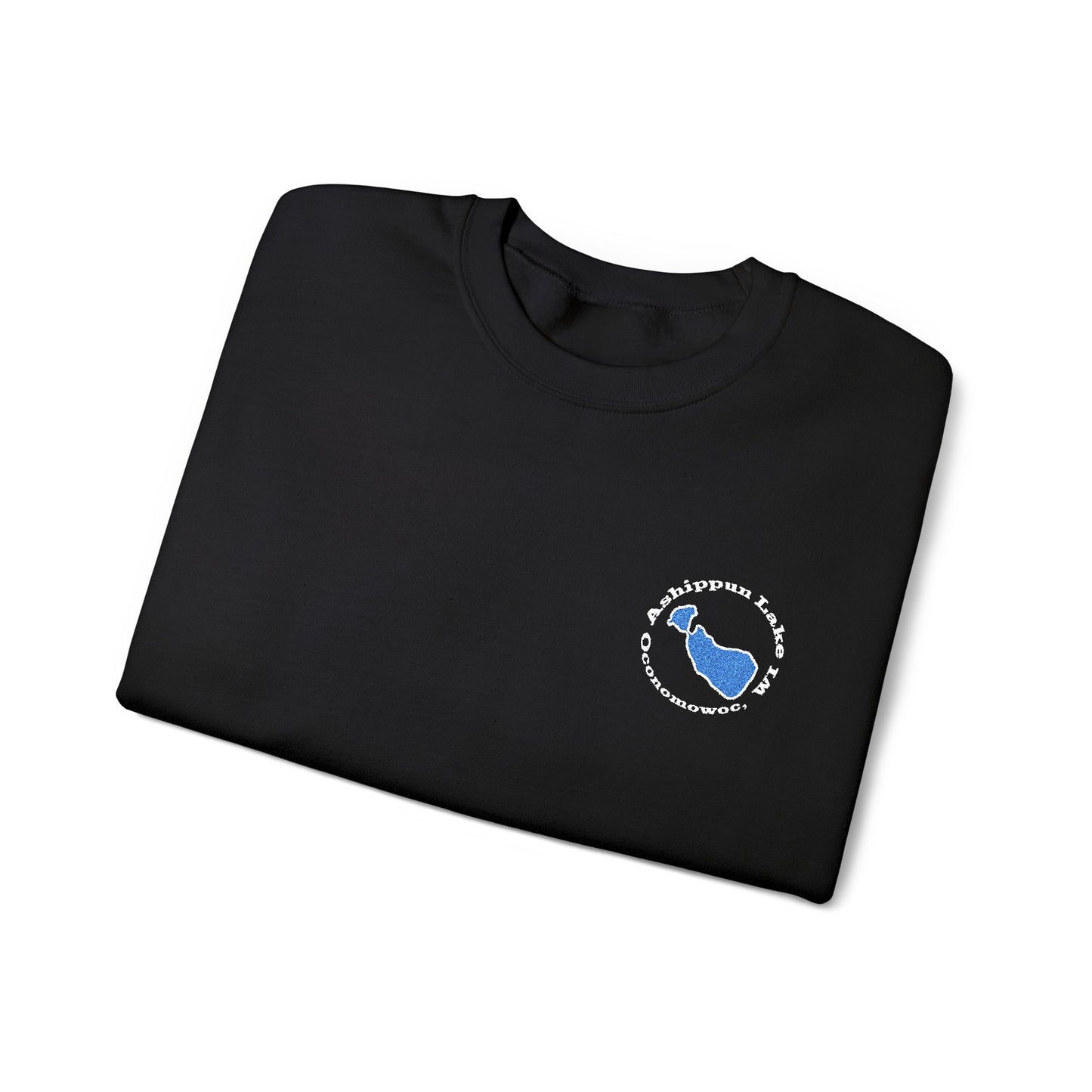 Ashippun Lake Embroidered Crewneck
