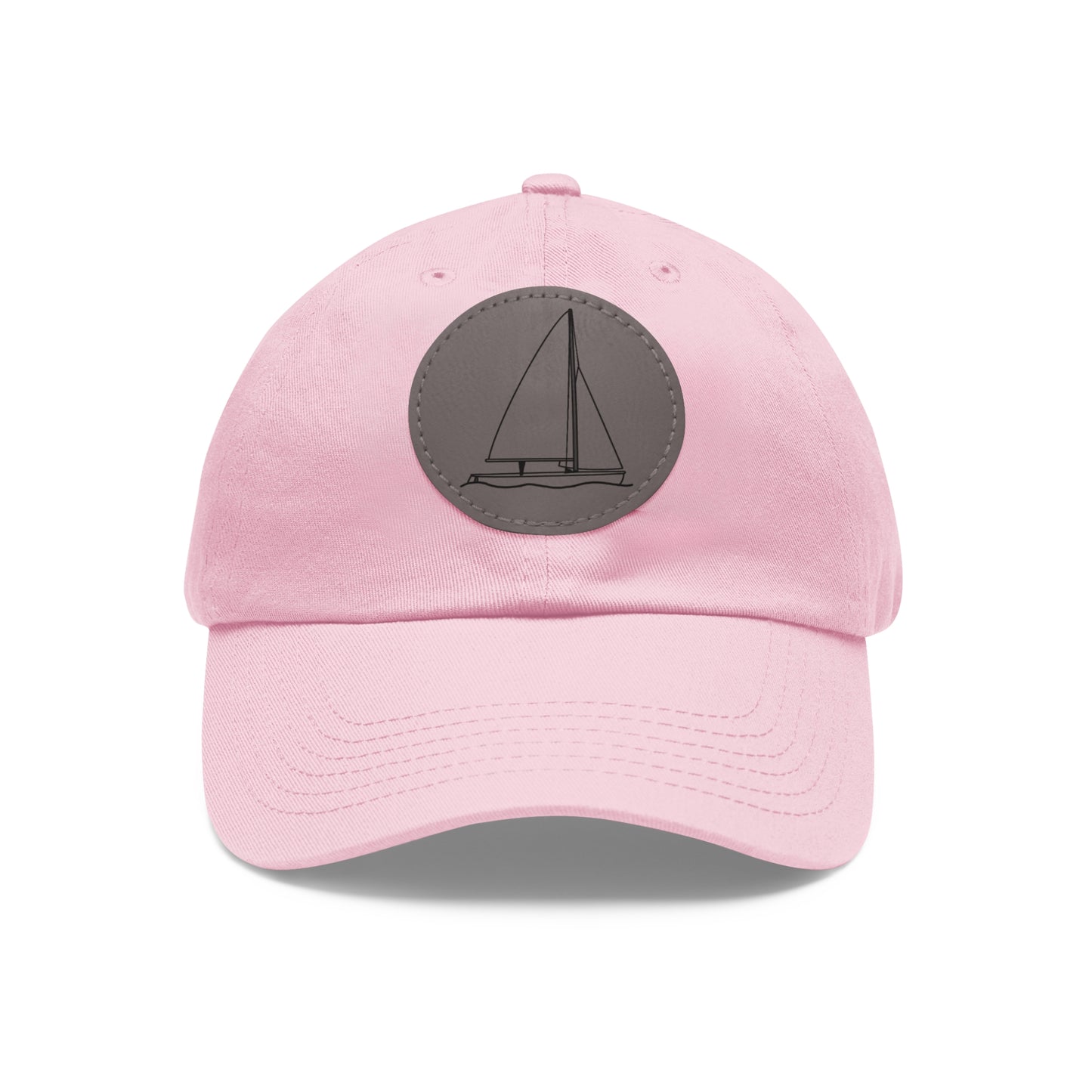 Sailboat 470 model Hat with Leather Patch (Round)