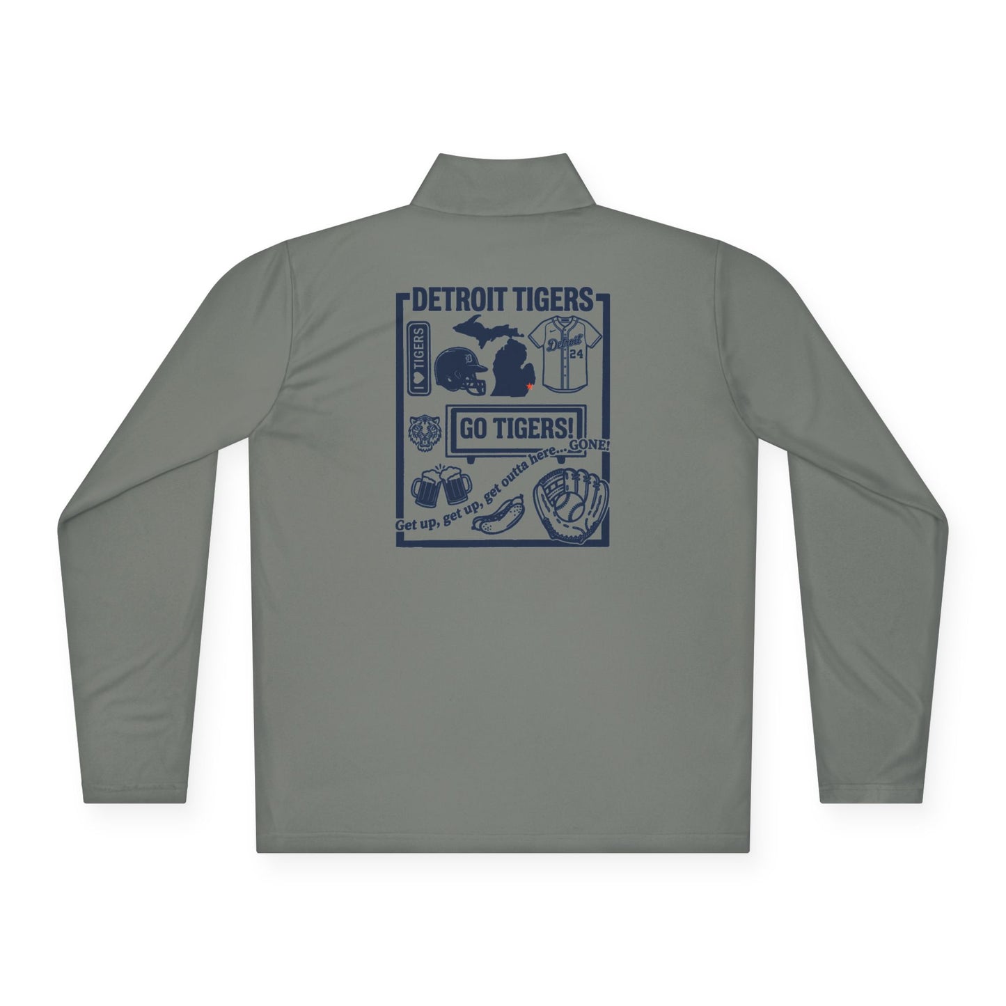 Detroit Tigers Lightweight Quarter-Zip Pullover