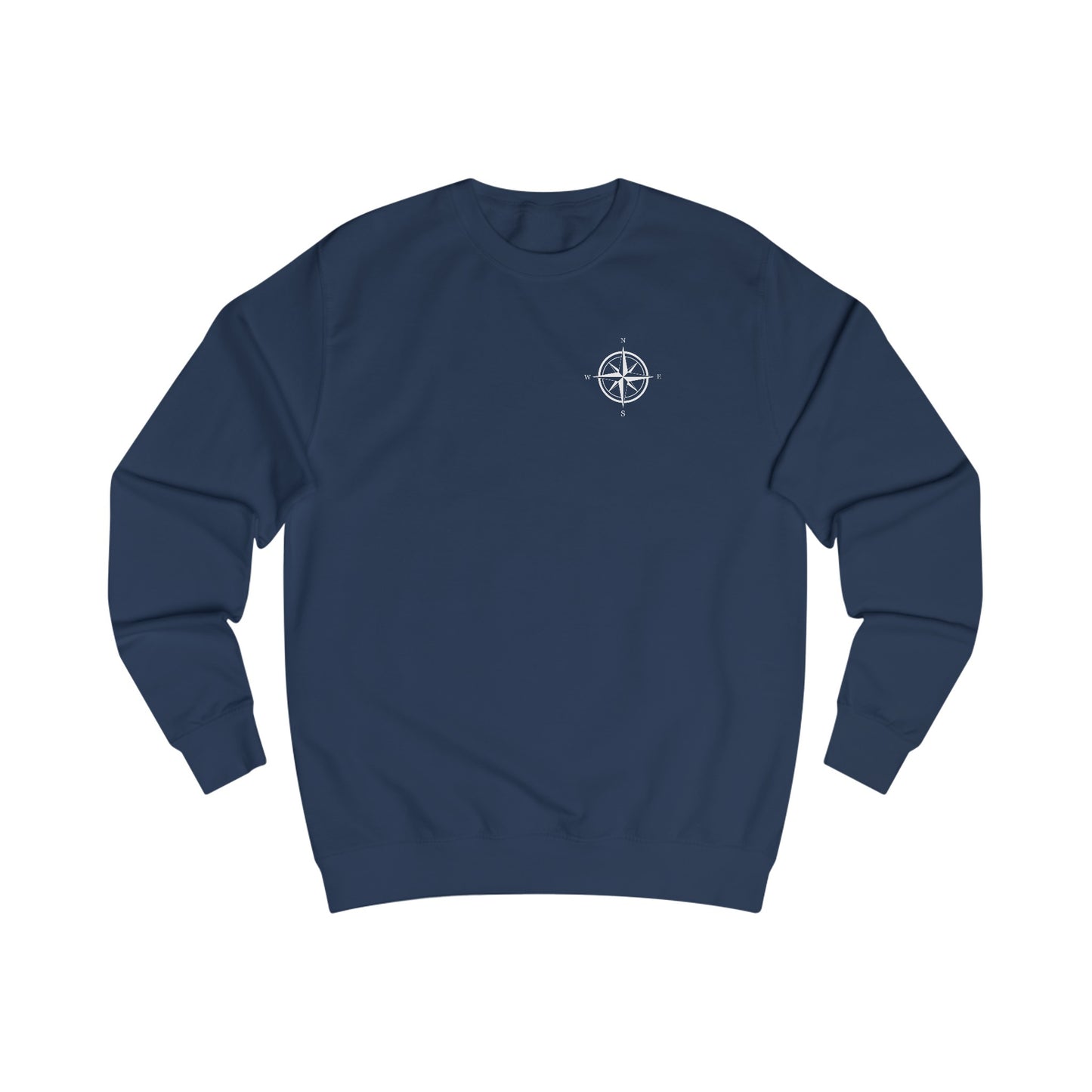 Bow fishing and Compass Rose Model - Men's Crewneck Sweatshirt