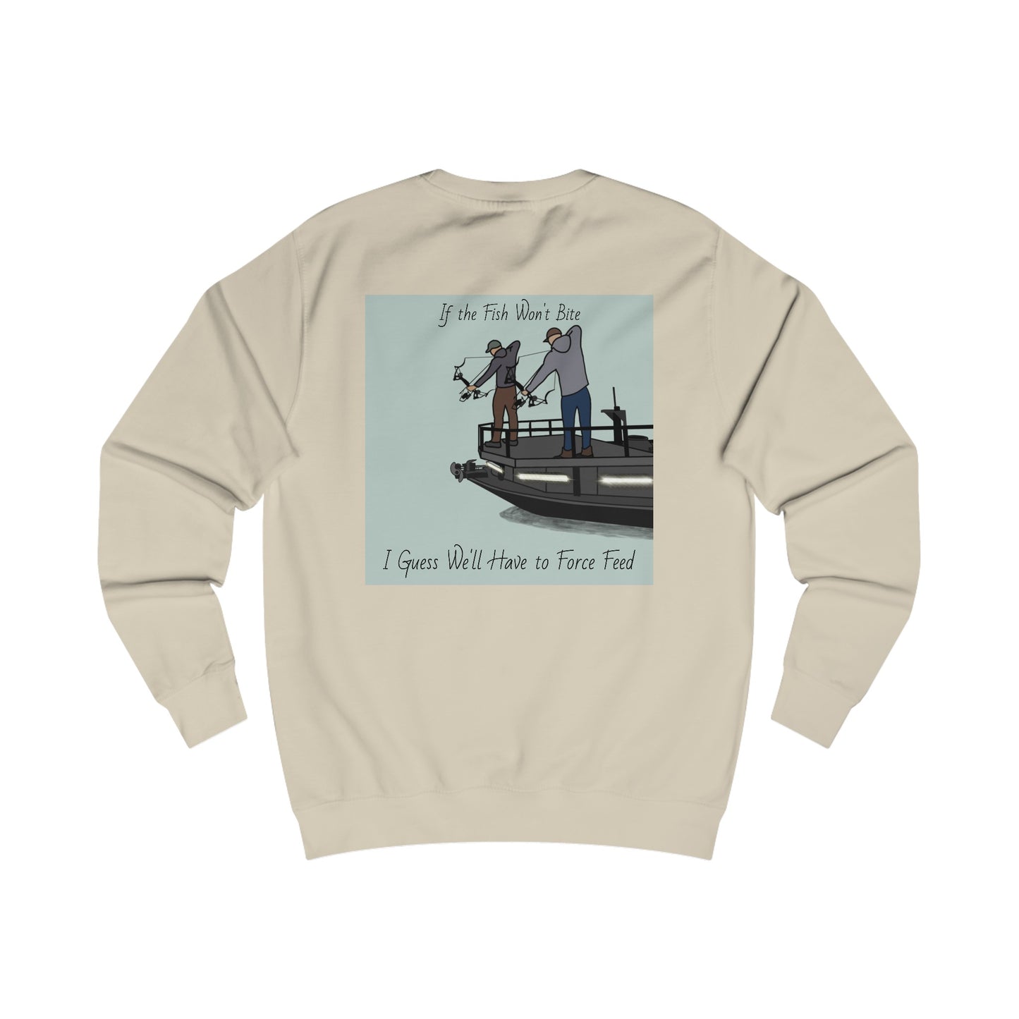 Bow fishing and Compass Rose Model - Men's Crewneck Sweatshirt