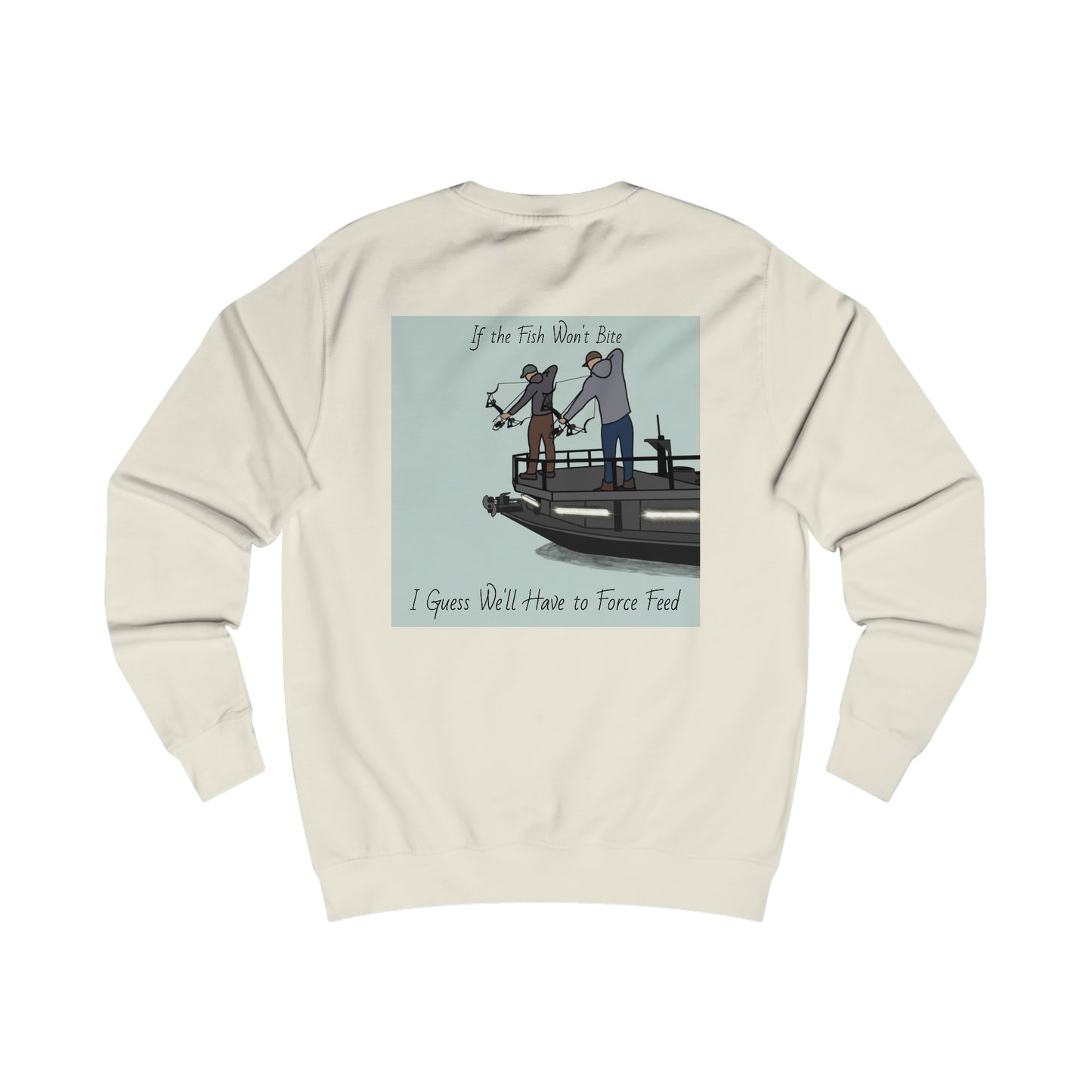 Bow fishing and Compass Rose Model - Men's Crewneck Sweatshirt