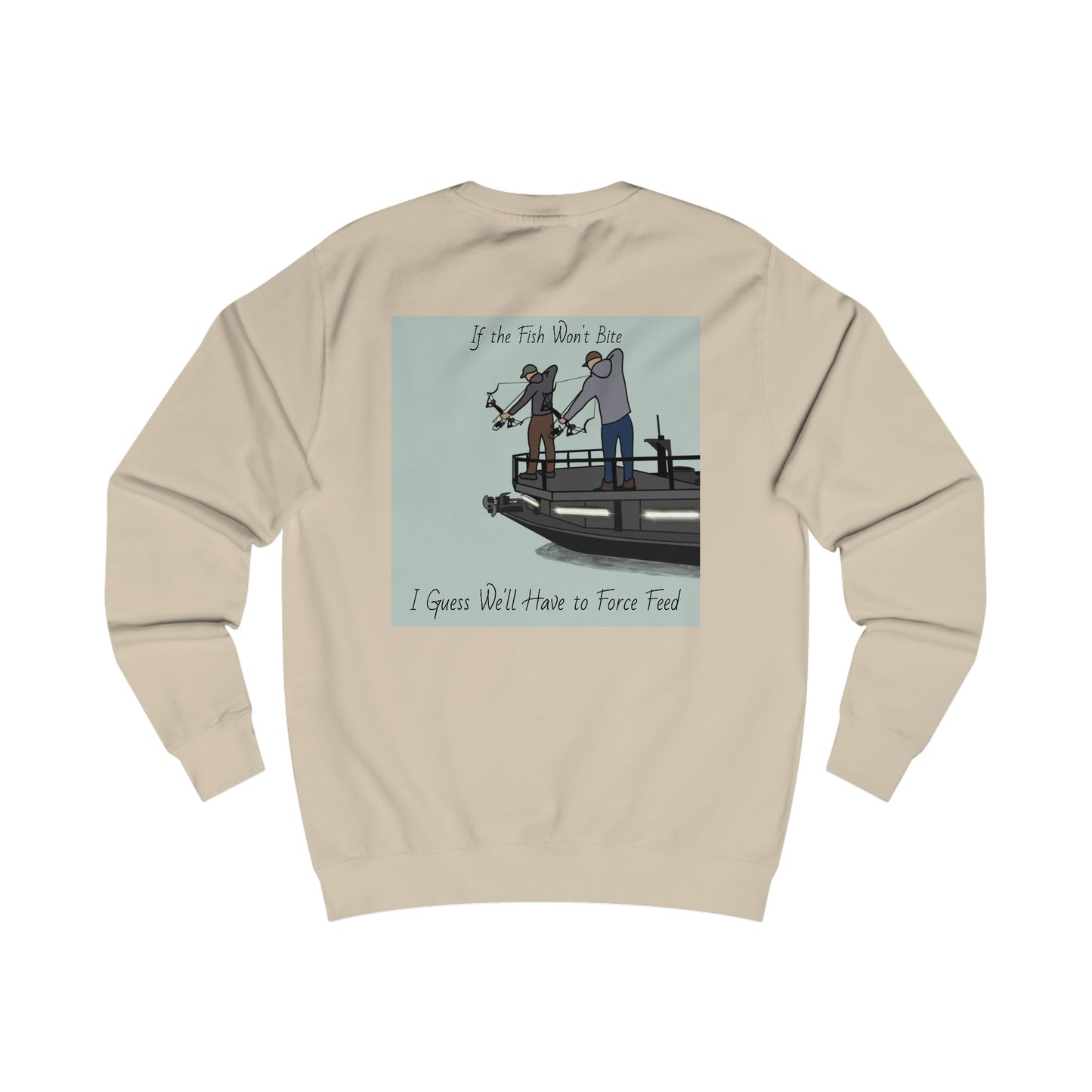 Bow fishing and Compass Rose Model - Men's Crewneck Sweatshirt