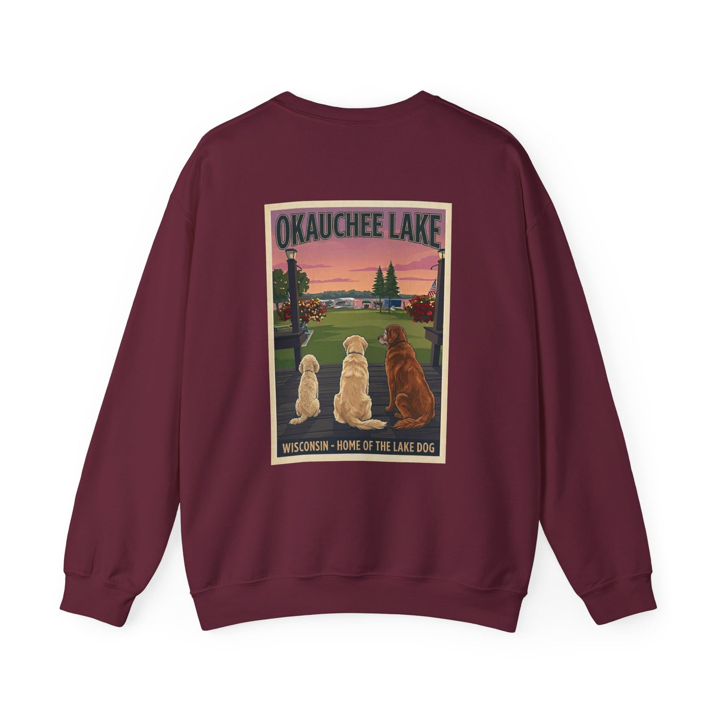 okauchee lake dogs - Unisex Heavy Blend™ Crewneck Sweatshirt
