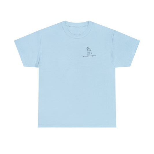 Paddle Board Girl - Park Lake Unisex Heavy Tee Shirt
