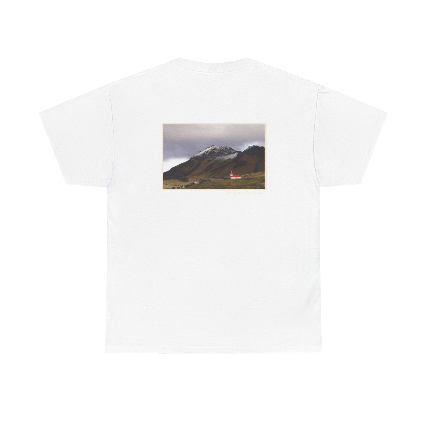 Iceland Vik - 4 panel front design - Unisex Heavy Cotton Tee