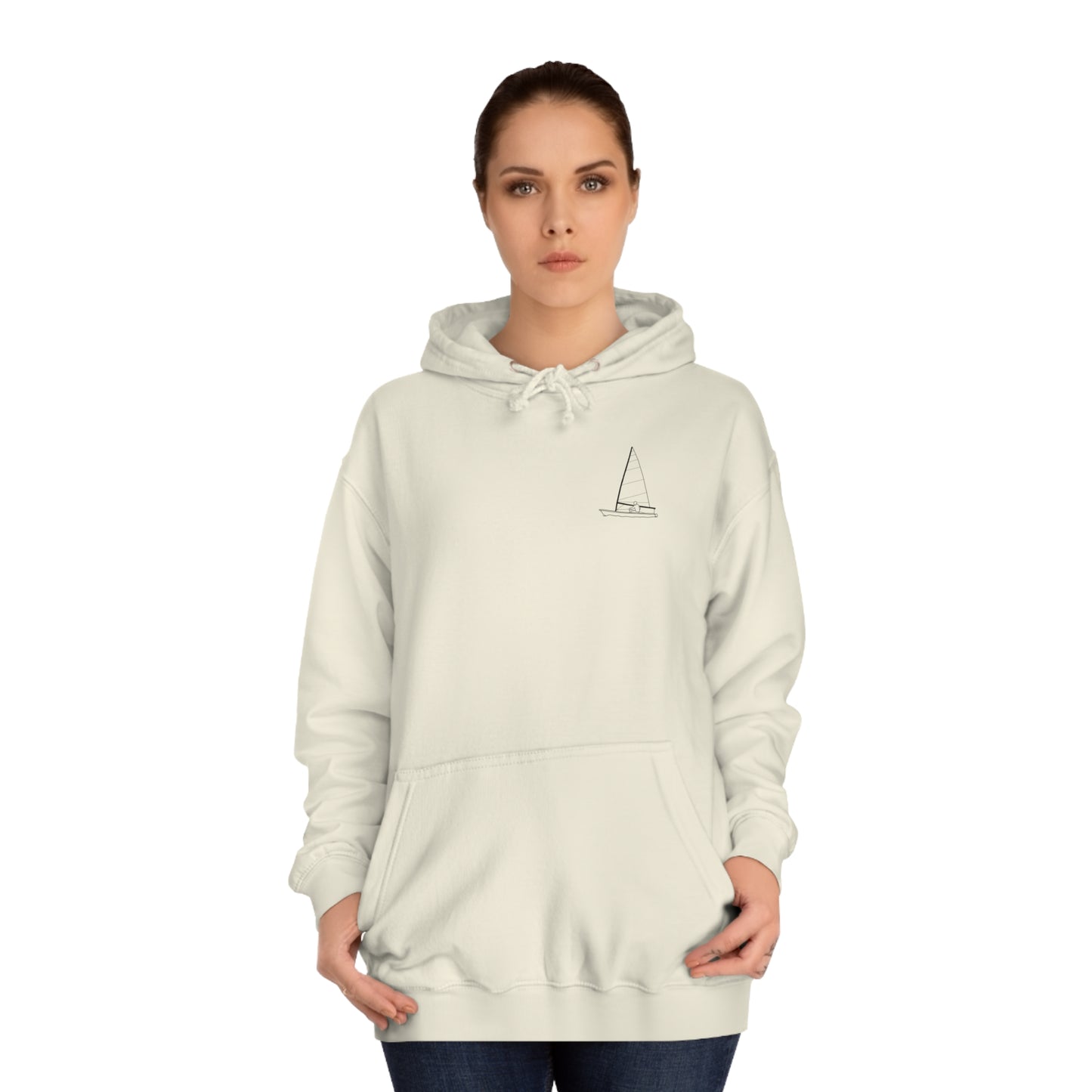 Sailboat Patch, LaBelle Yacht Club - Unisex Hoodie Medium Weight