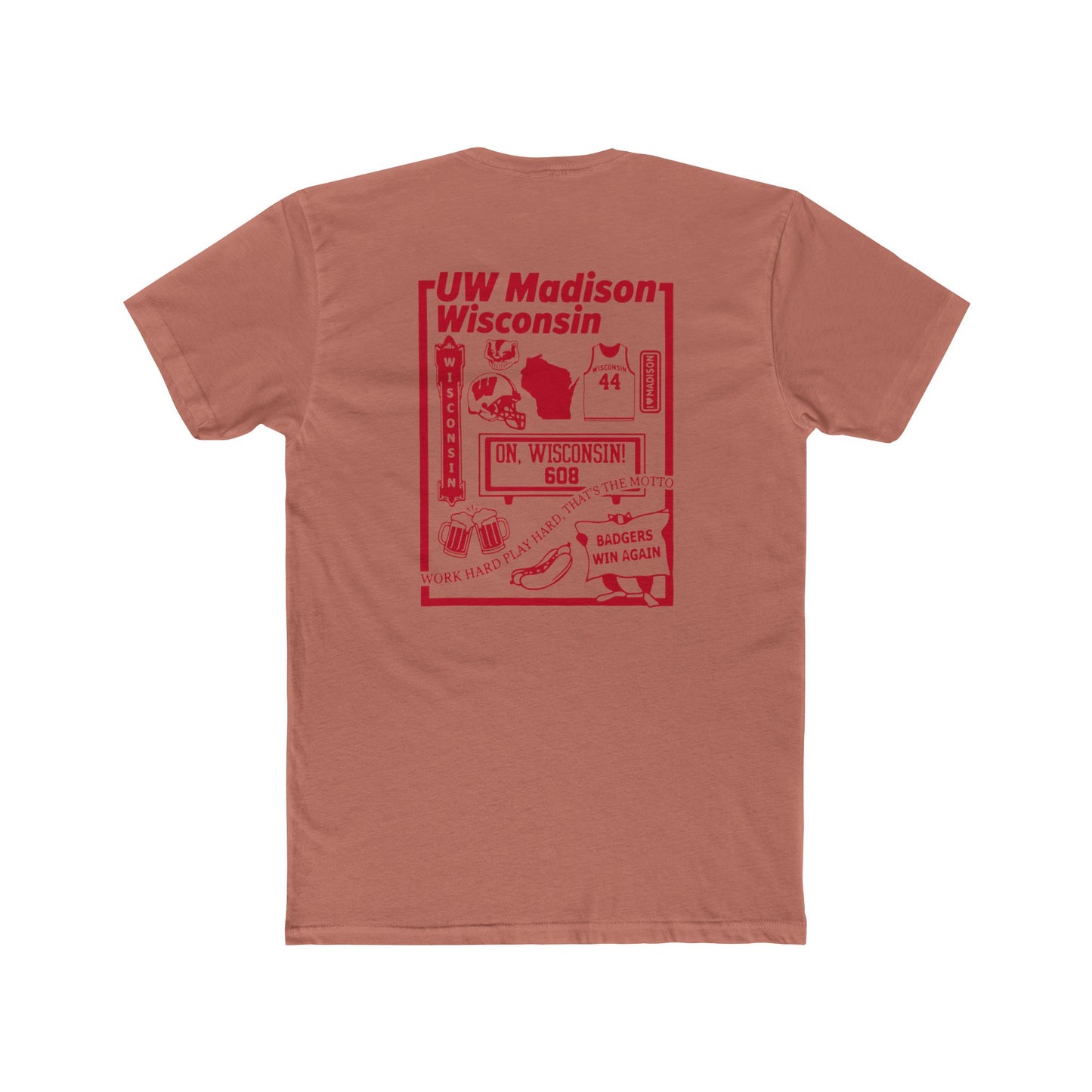 ToOrder Wisconsin Badgers Icon Tee — Gildan Softstyle