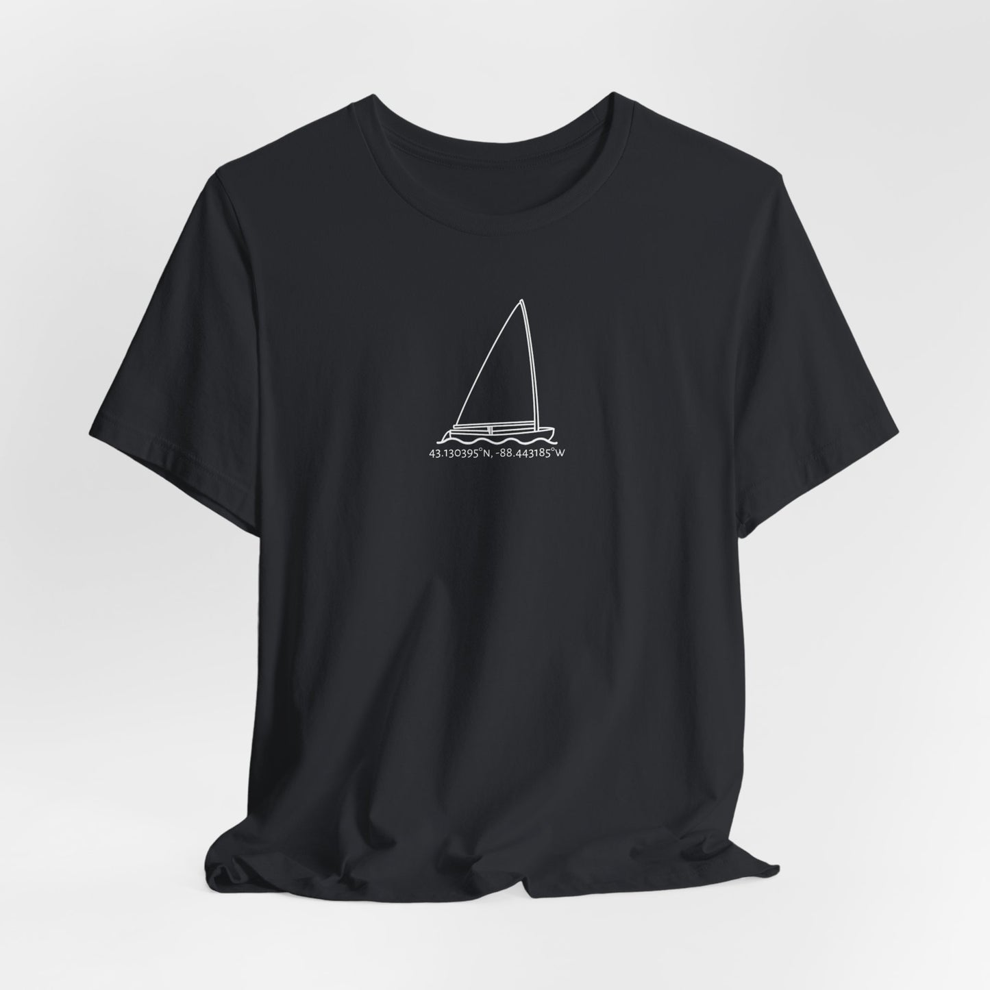 Sailboat Finn Model Type Unisex Lightweight Short Sleeve Tee