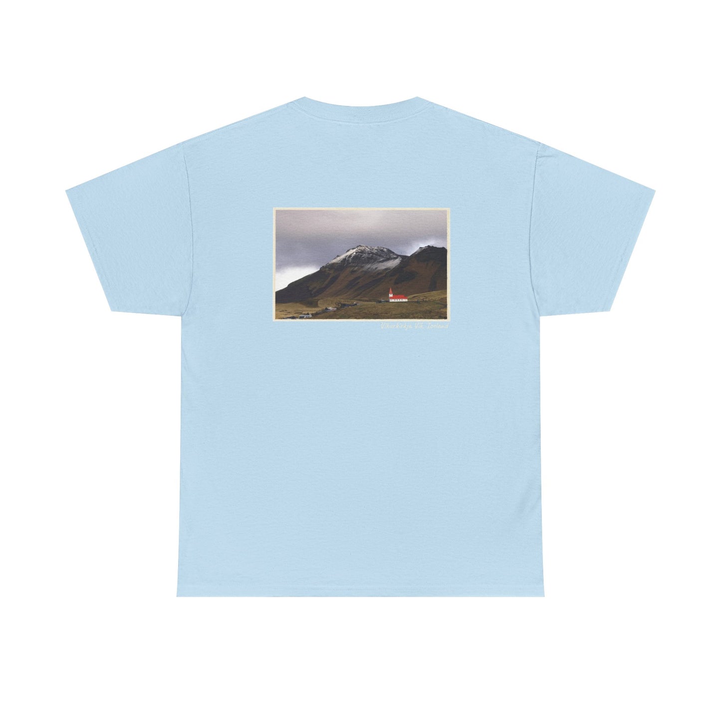 Iceland Vik - 4 panel front design - Unisex Heavy Cotton Tee