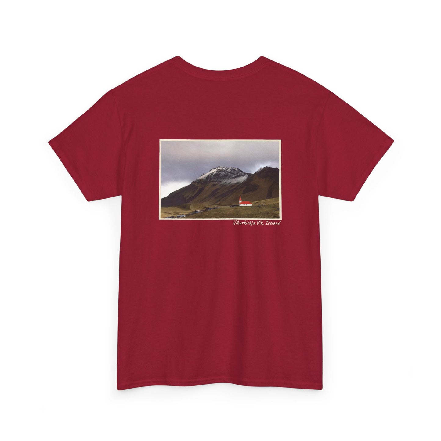 Iceland Vik - 4 panel front design - Unisex Heavy Cotton Tee