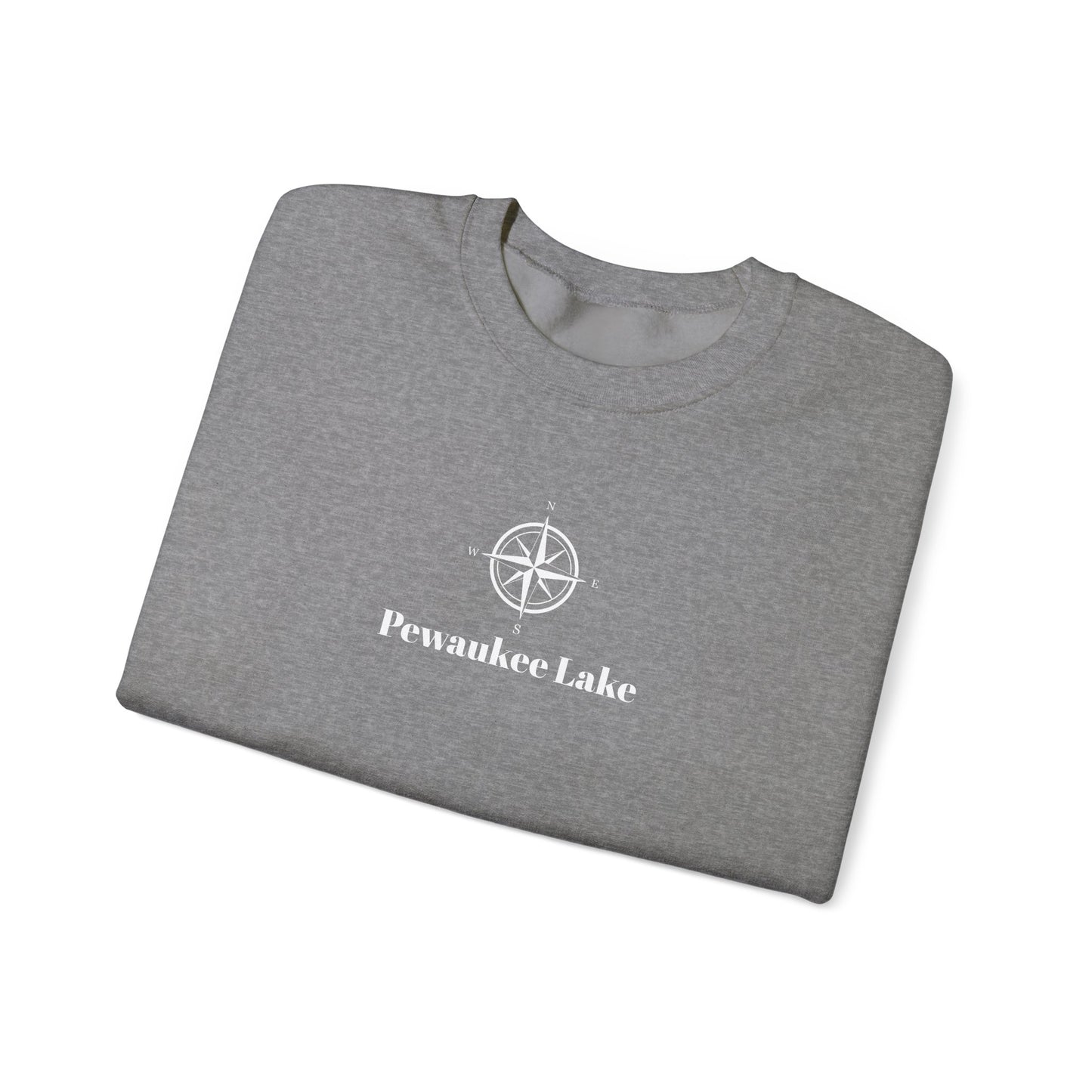 Pewaukee Lake Compass Rose Unisex Heavy Blend™ Crewneck Sweatshirt