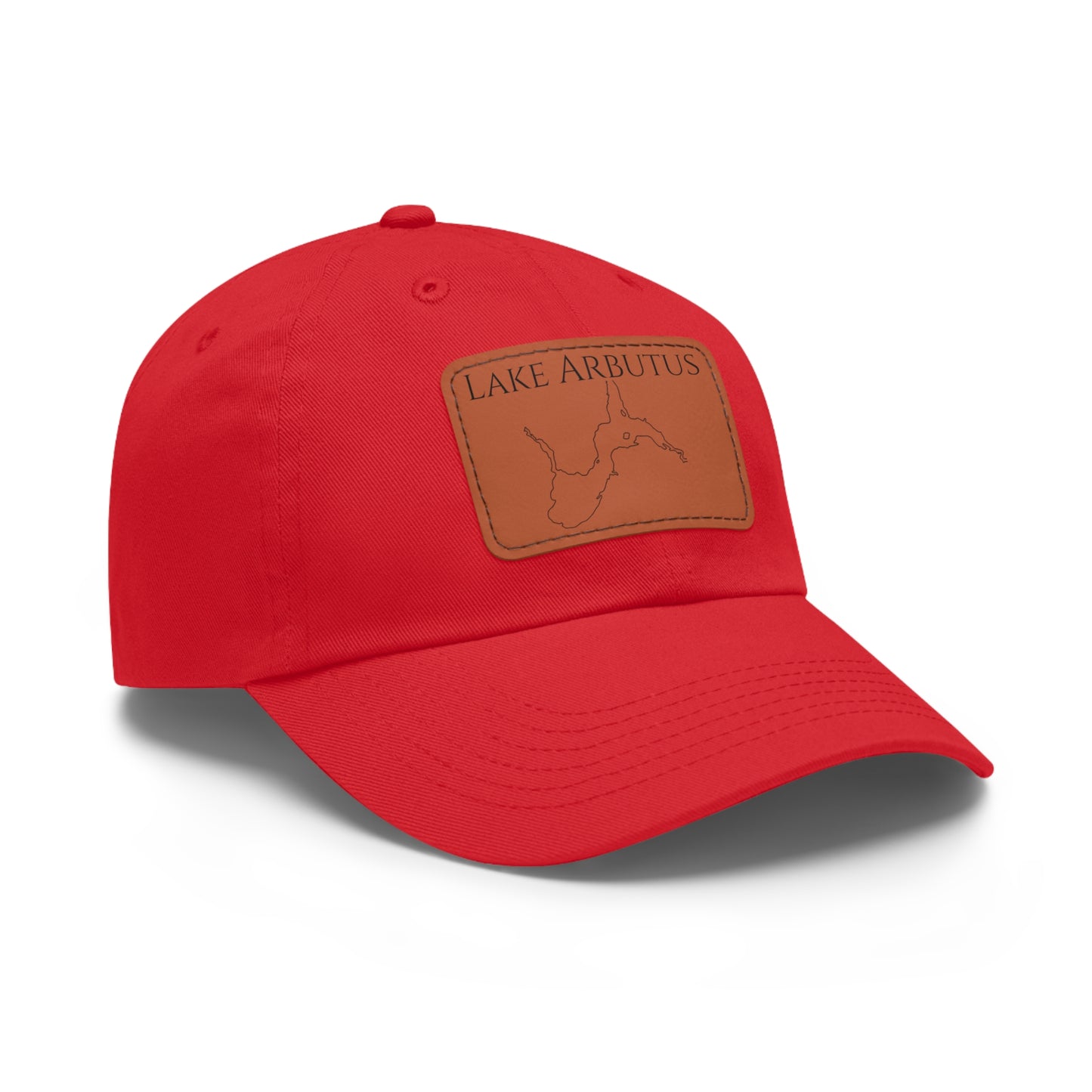 Lake Arbutus Embroidered Hat with Leather Patch