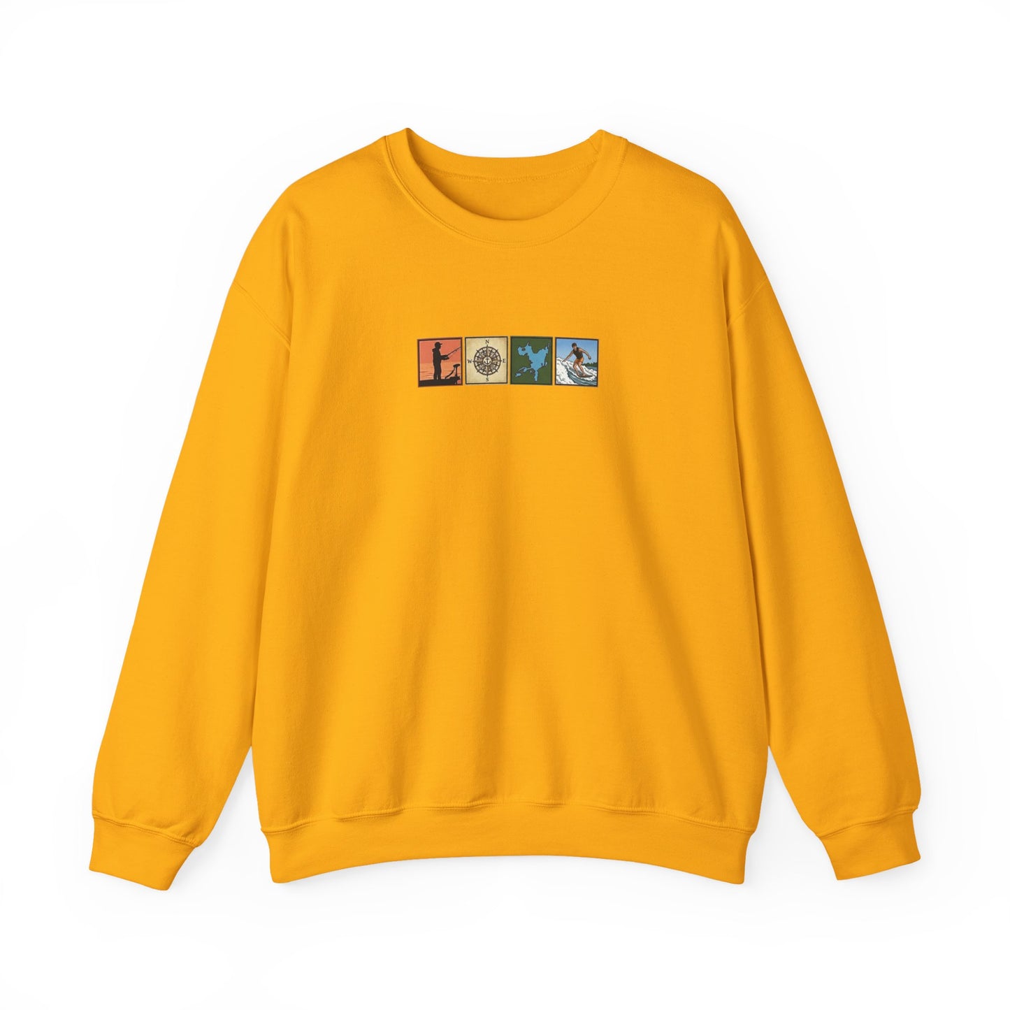 Okauchee Lake "Icons Style" - Gildan Crewneck Sweatshirt