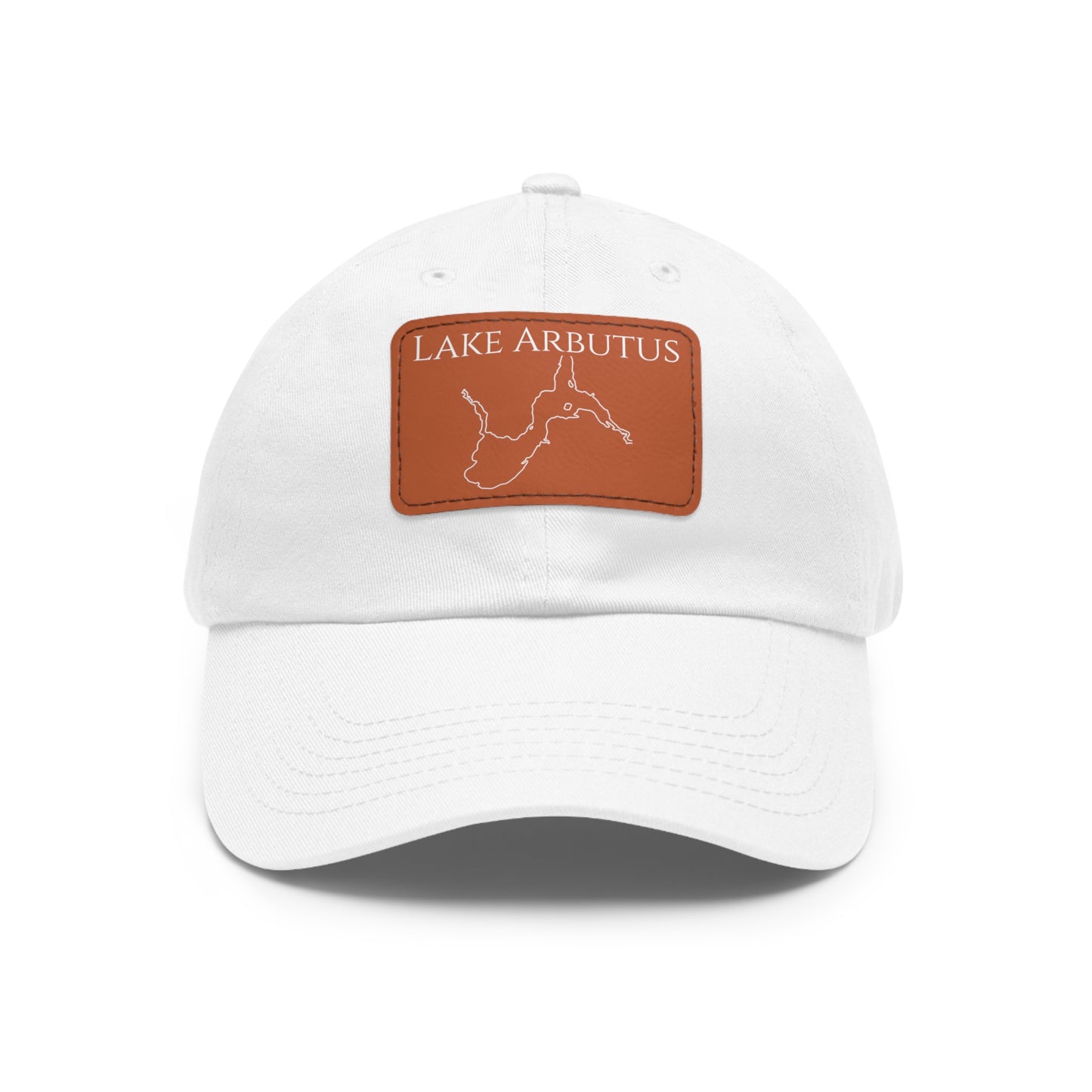 Lake Arbutus Embroidered Hat with Leather Patch