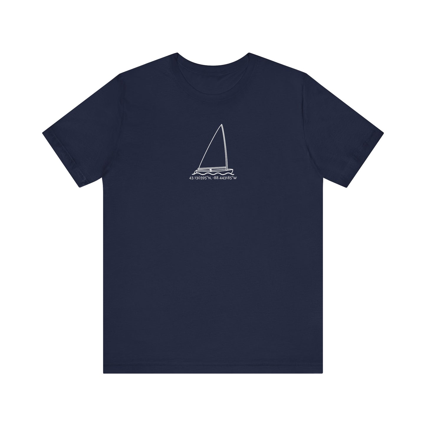 Sailboat Finn Model Type Unisex Lightweight Short Sleeve Tee