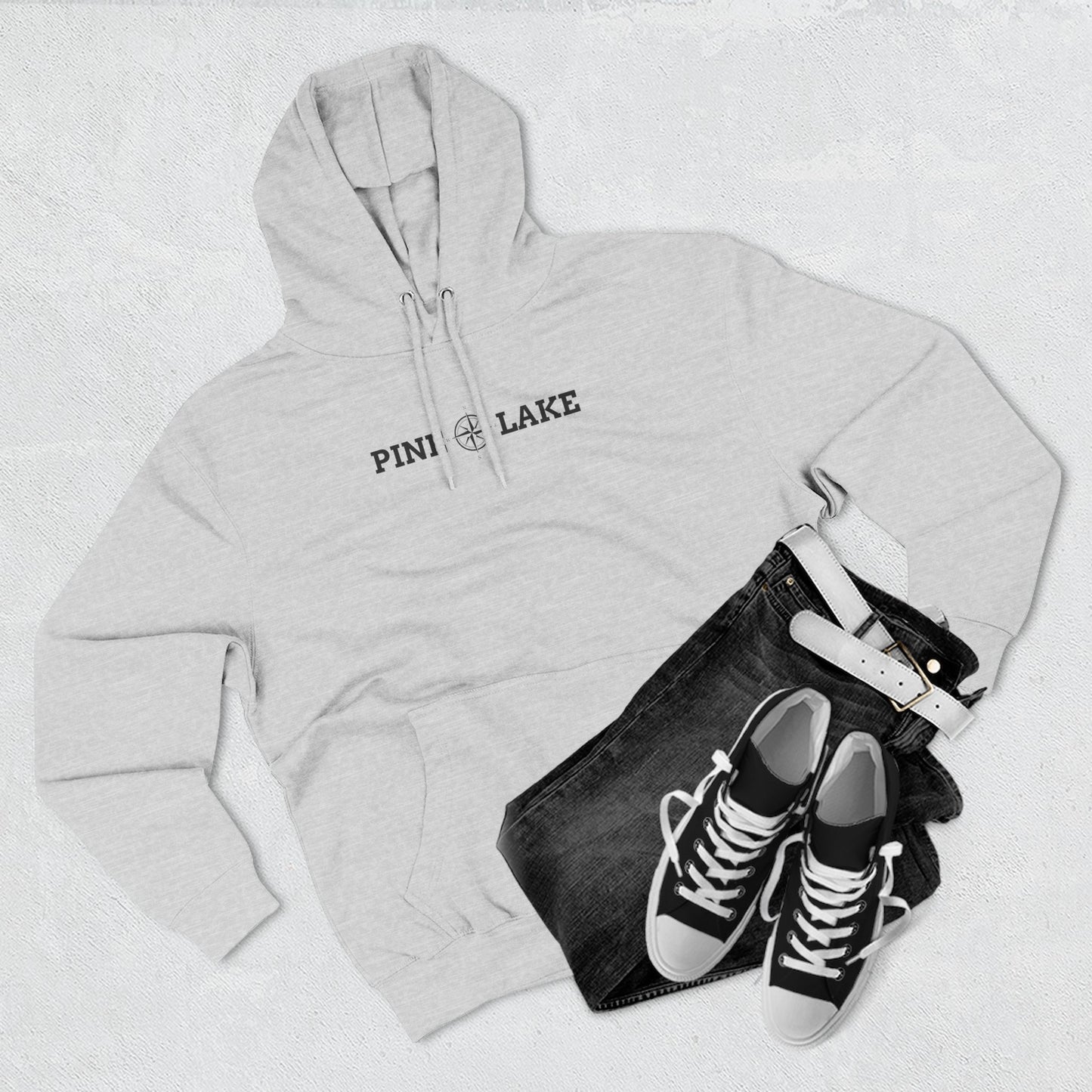 Three Panel Fleece Hoodie - Lane Seven