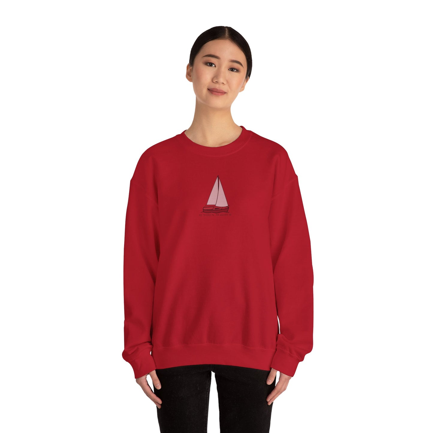 Sailboat Comfort Unisex Heavy Blend™ Crewneck Sweatshirt