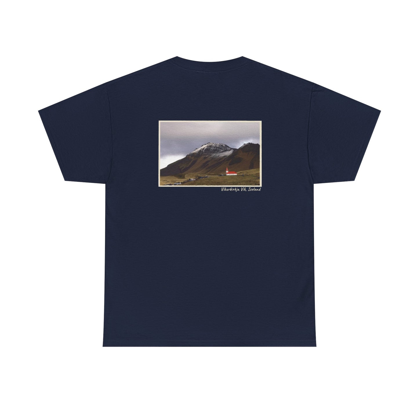 Iceland Vik - 4 panel front design - Unisex Heavy Cotton Tee