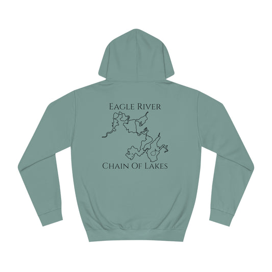 Eagle River Compass Rose Patch - Unisex Hoodie Medium Weight